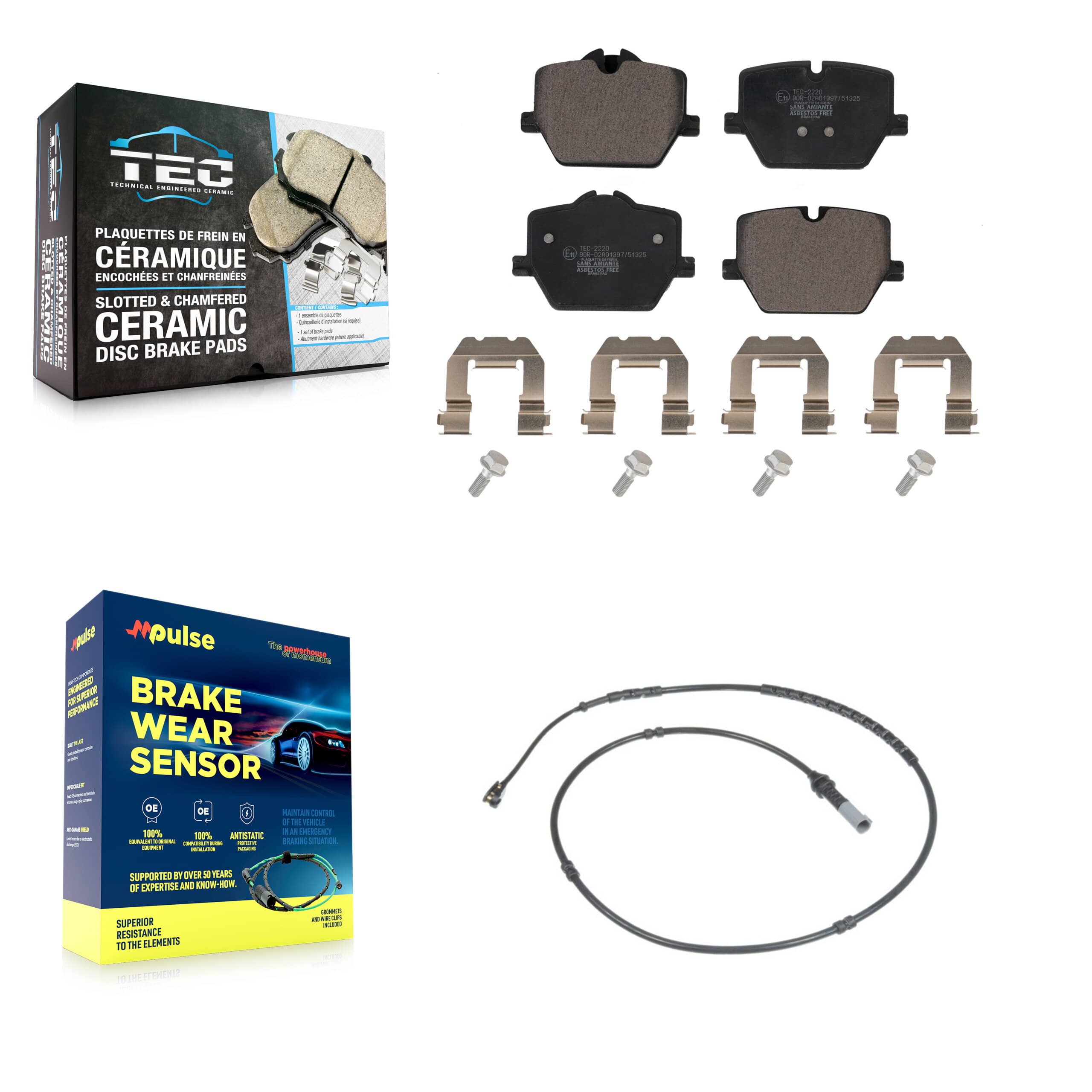 TEC - KTW-101137 - Rear Disc Brake Pad Kits