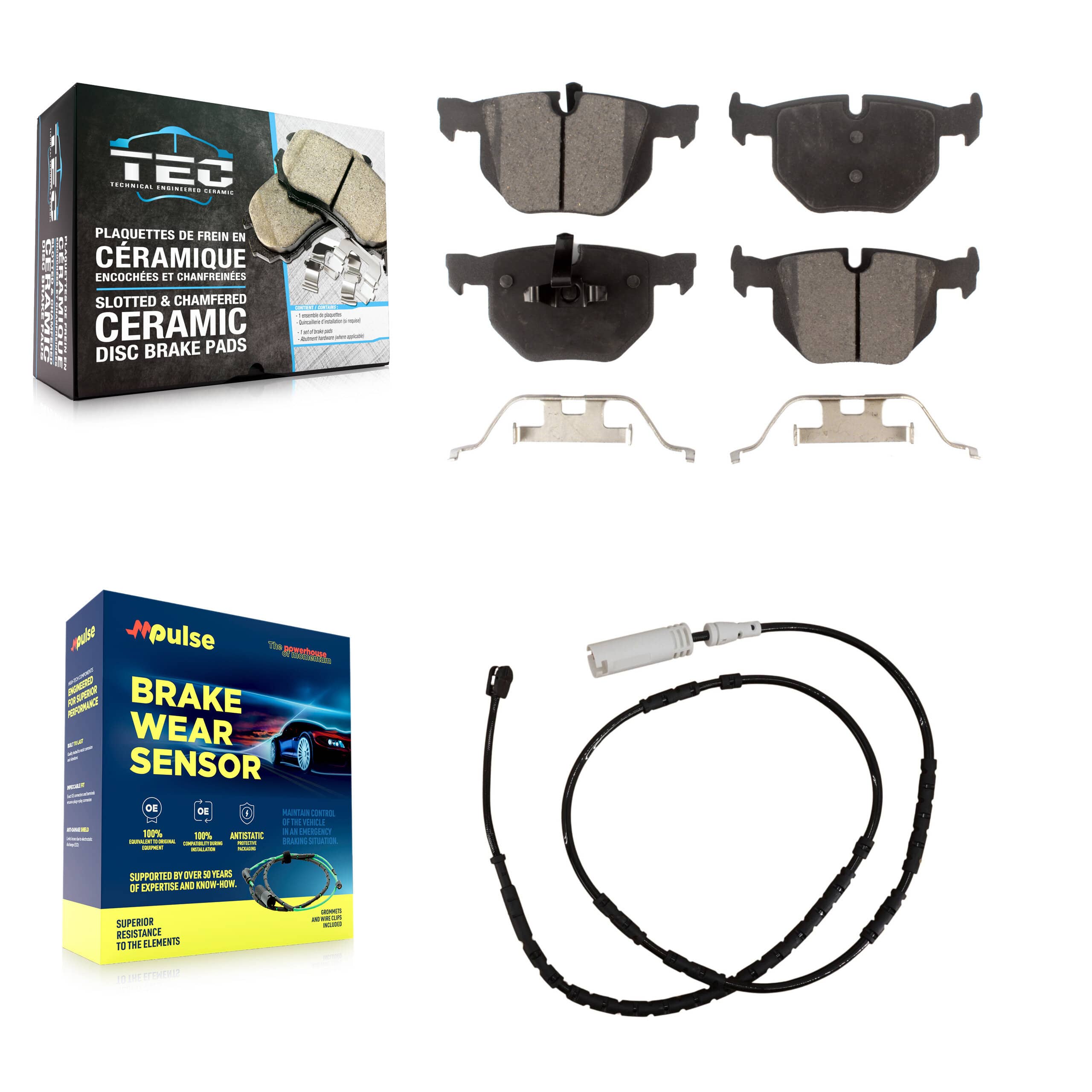 TEC - KTW-101143 - Rear Disc Brake Pad Kits