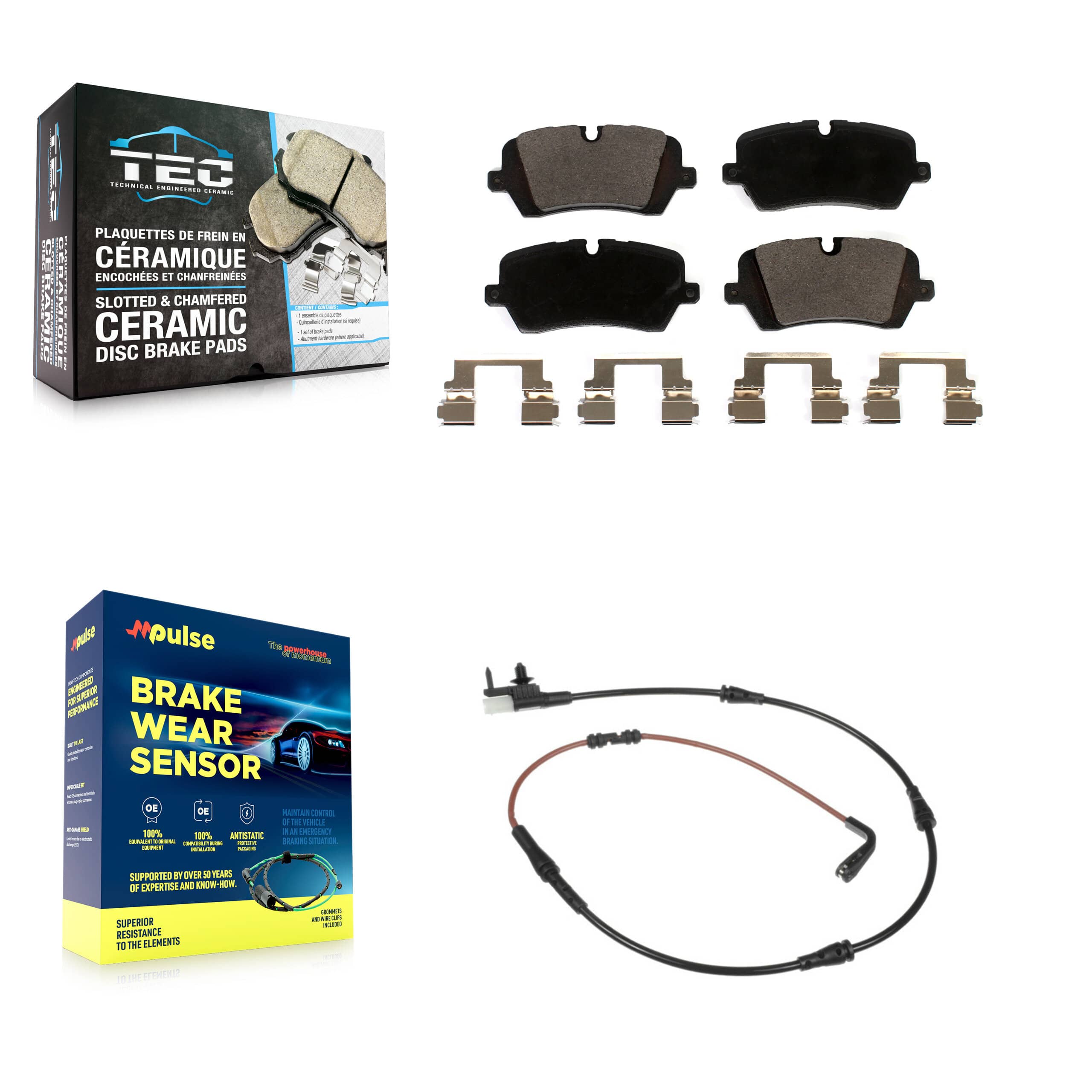 TEC - KTW-101155 - Rear Disc Brake Pad Kits