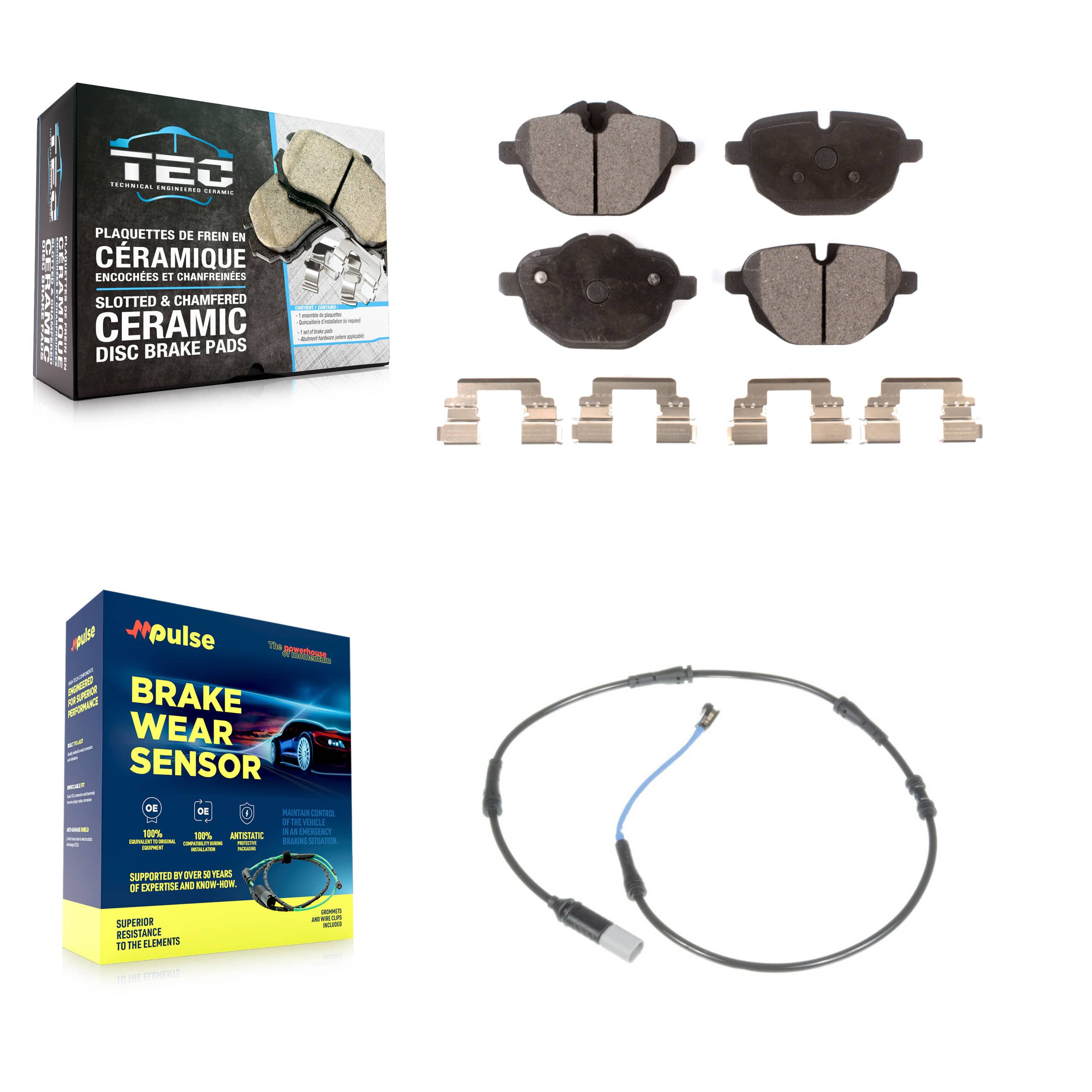 TEC - KTW-101161 - Rear Disc Brake Pad Kits