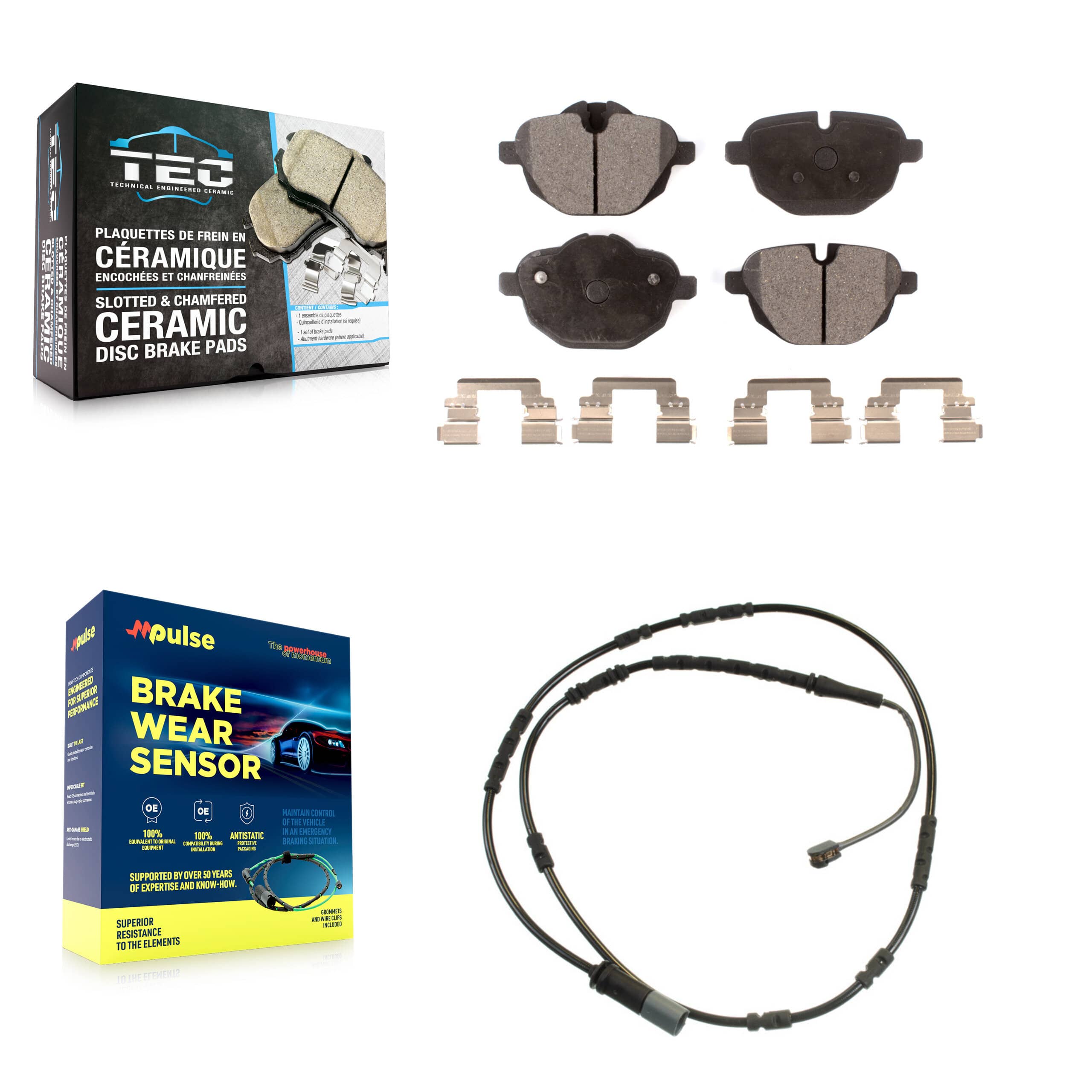 TEC - KTW-101198 - Rear Disc Brake Pad Kits