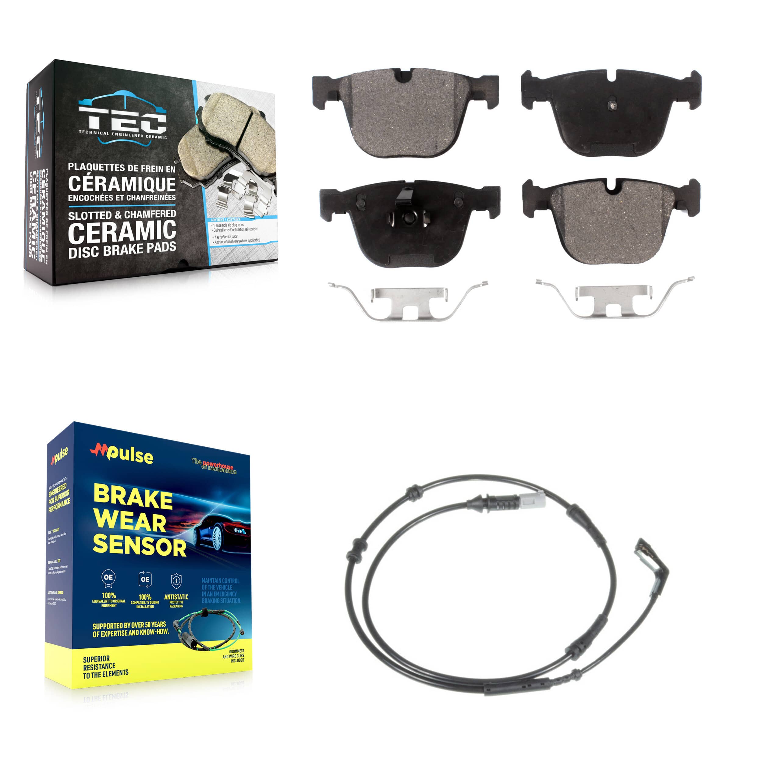 TEC - KTW-101201 - Rear Disc Brake Pad Kits