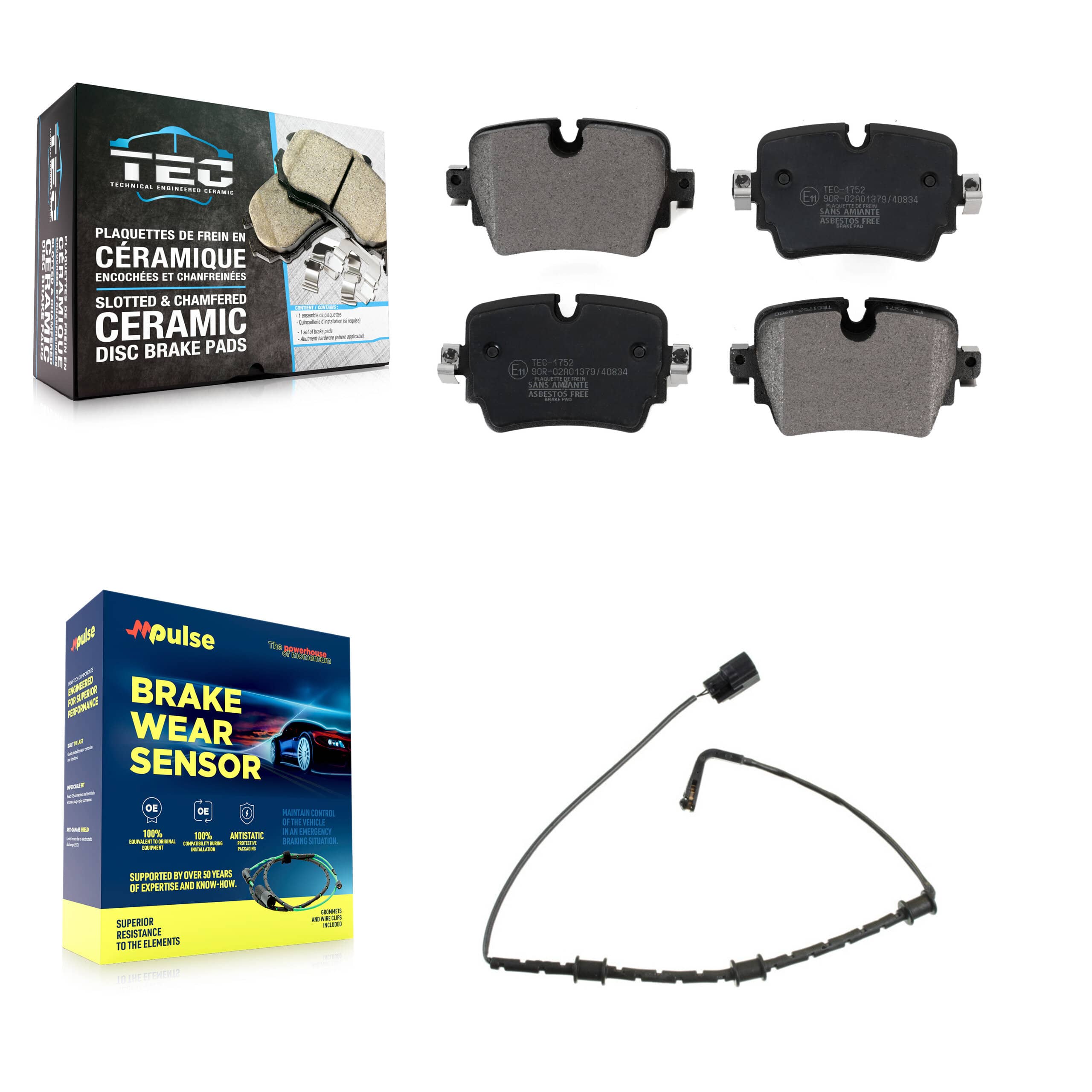 TEC - KTW-101207 - Rear Disc Brake Pad Kits