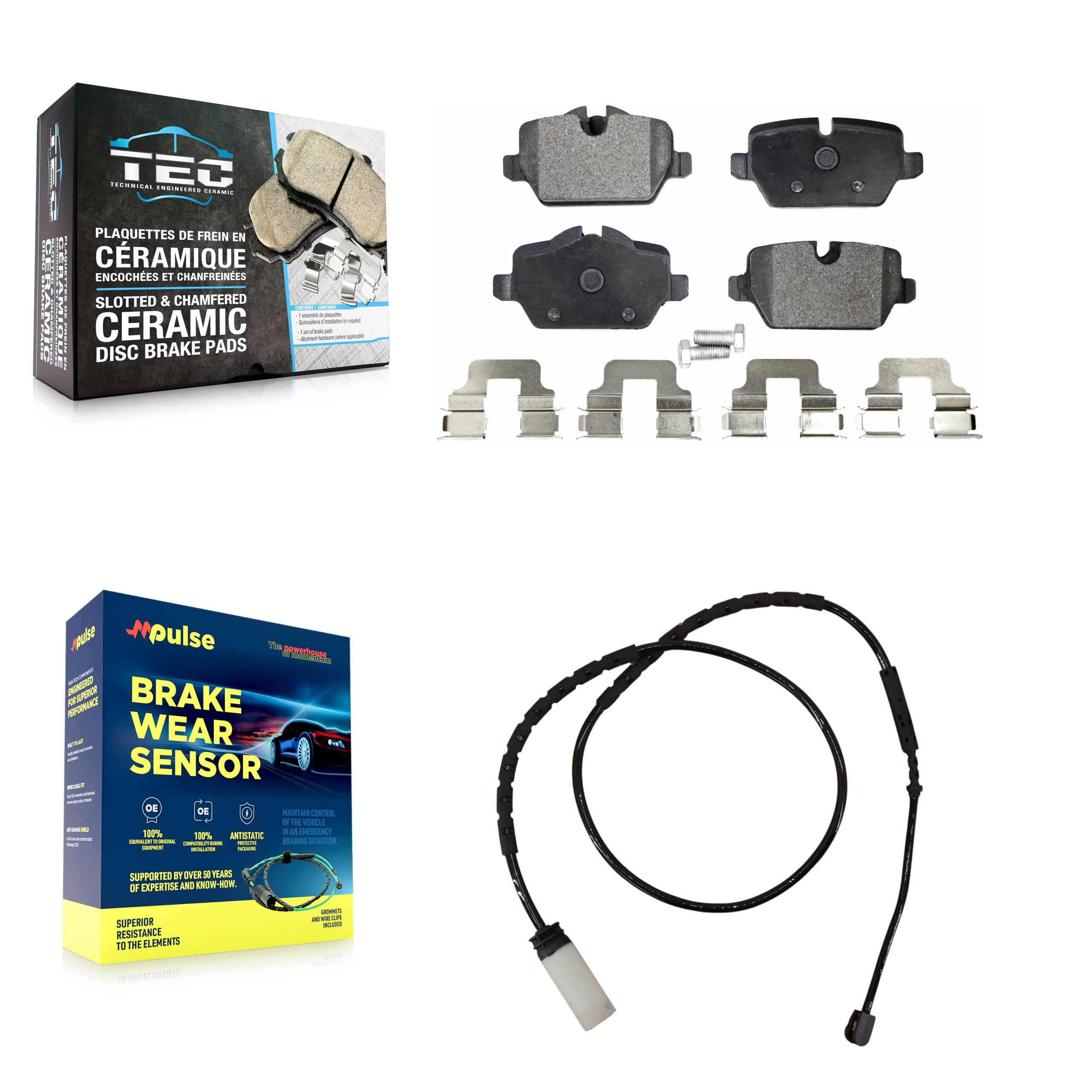 TEC - KTW-101239 - Rear Disc Brake Pad Kits