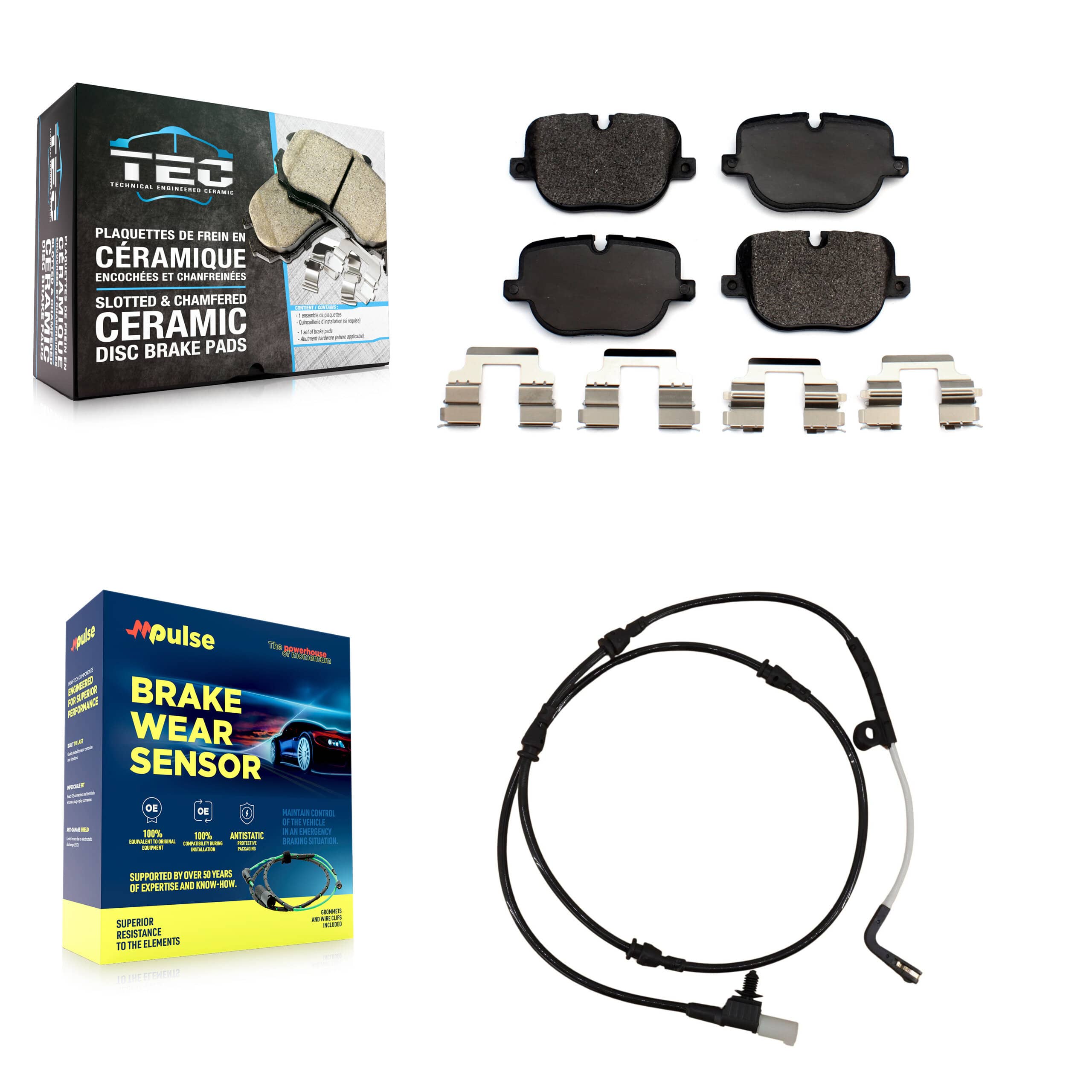TEC - KTW-101242 - Rear Disc Brake Pad Kits