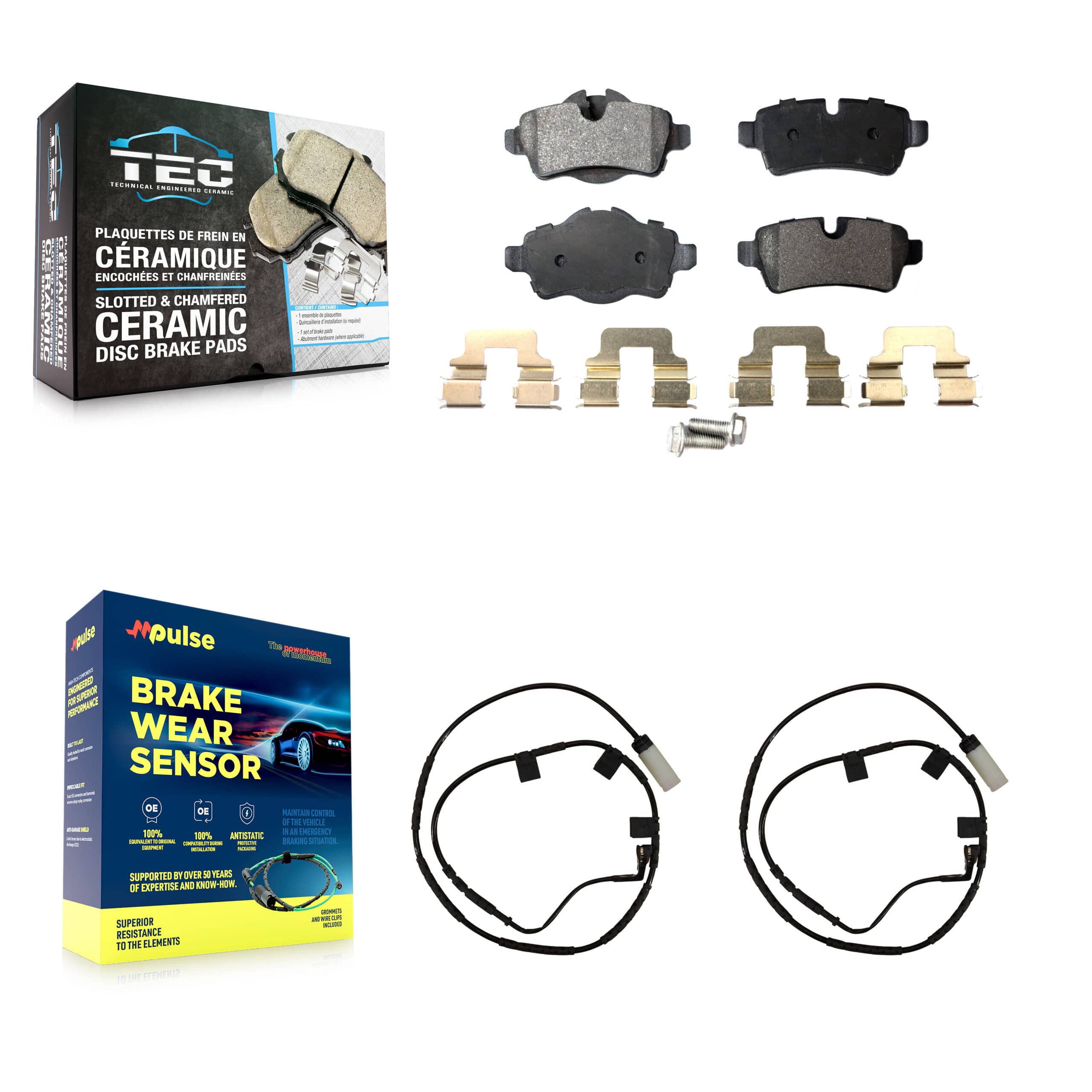 TEC - KTW-101252 - Rear Disc Brake Pad Kits