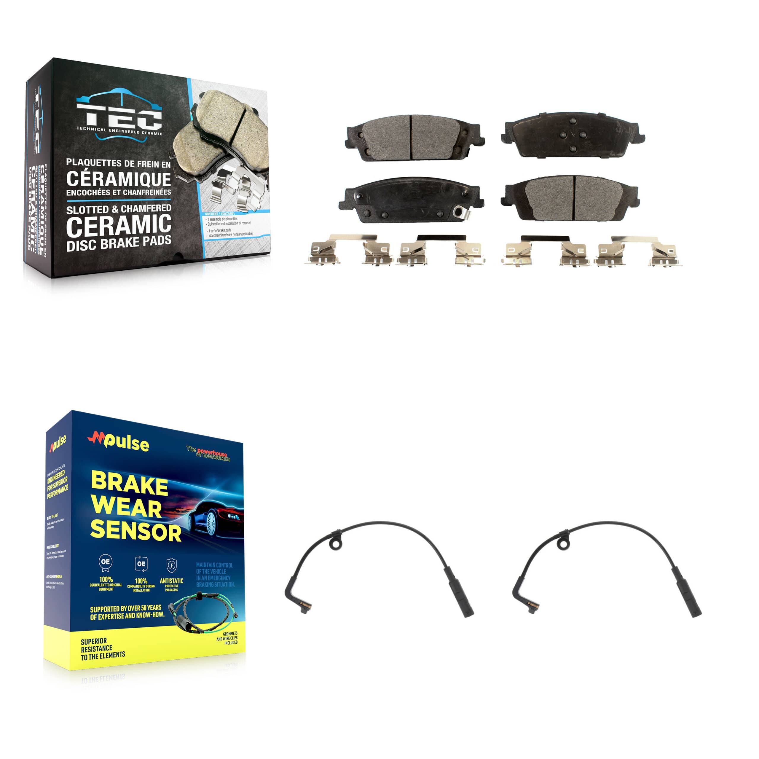 TEC - KTW-101265 - Rear Disc Brake Pad Kits