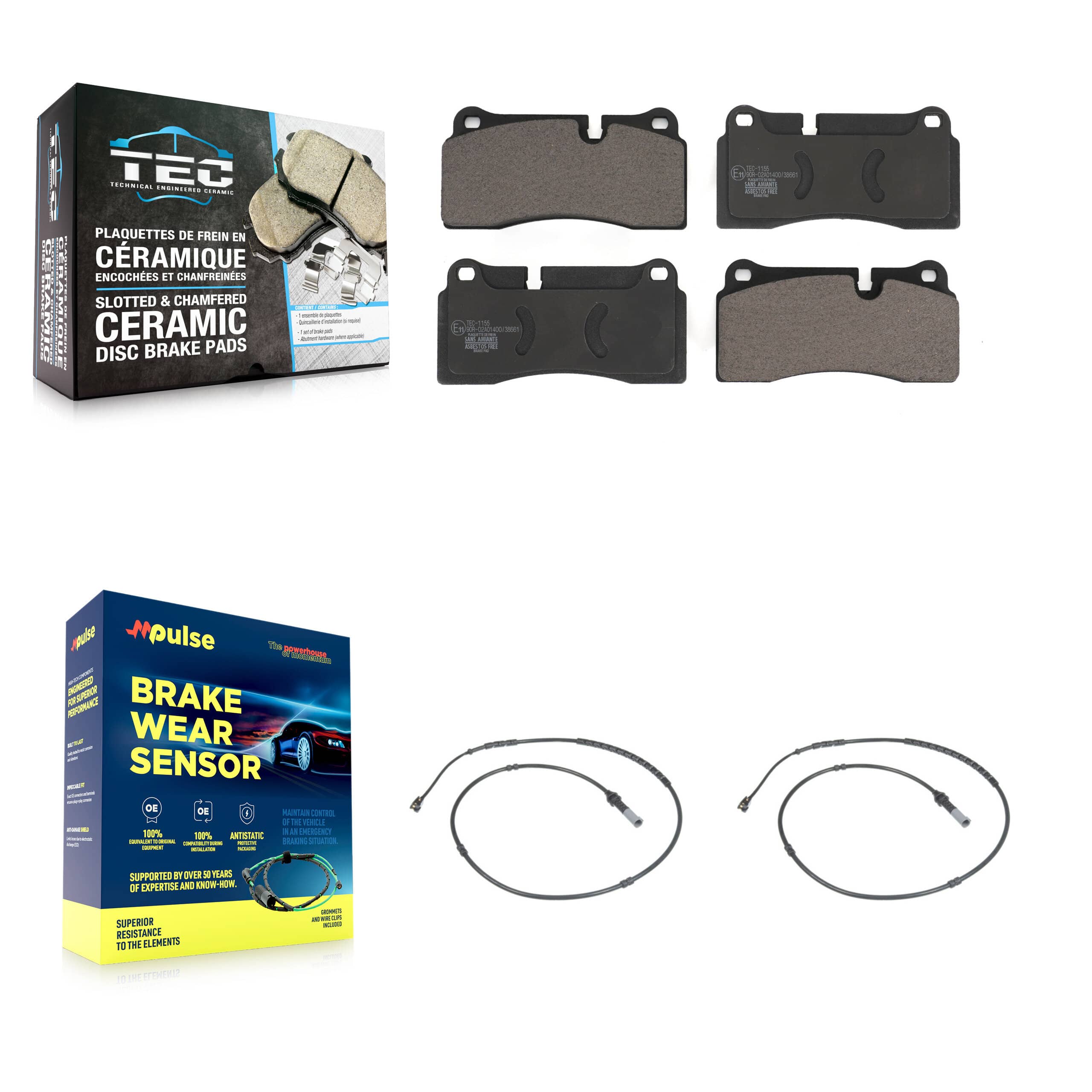TEC - KTW-101293 - Rear Disc Brake Pad Kits
