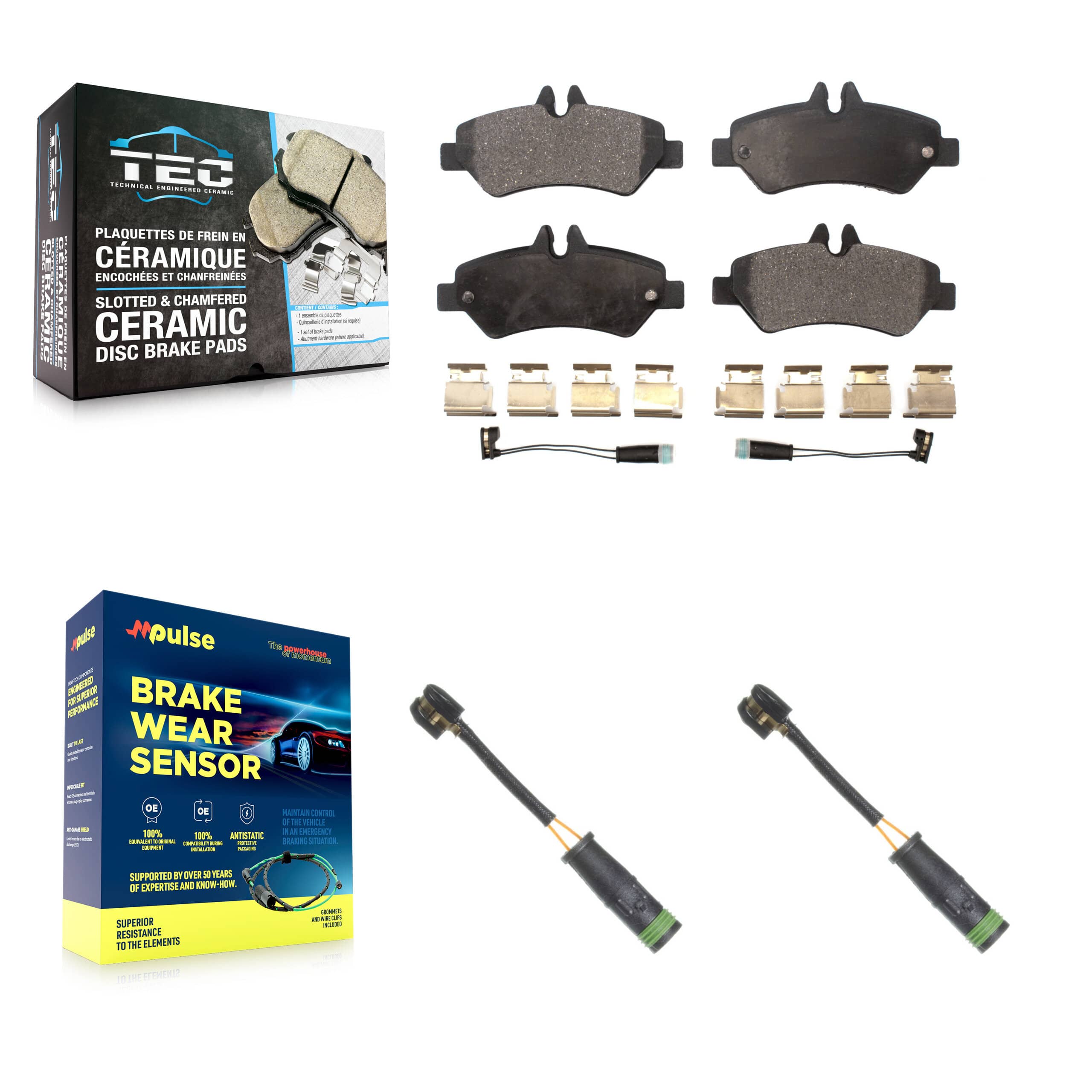 TEC - KTW-101295 - Rear Disc Brake Pad Kits
