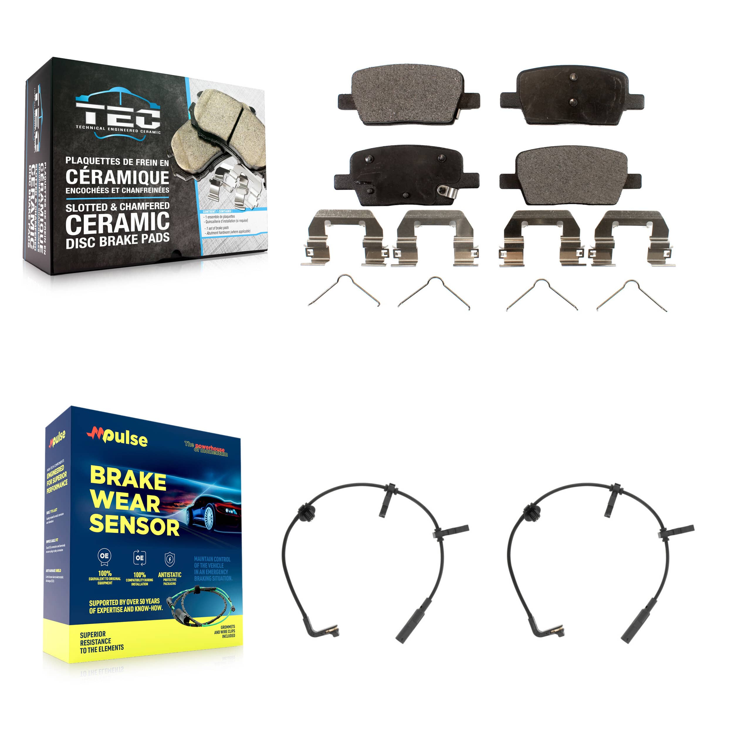 TEC - KTW-101313 - Rear Disc Brake Pad Kits