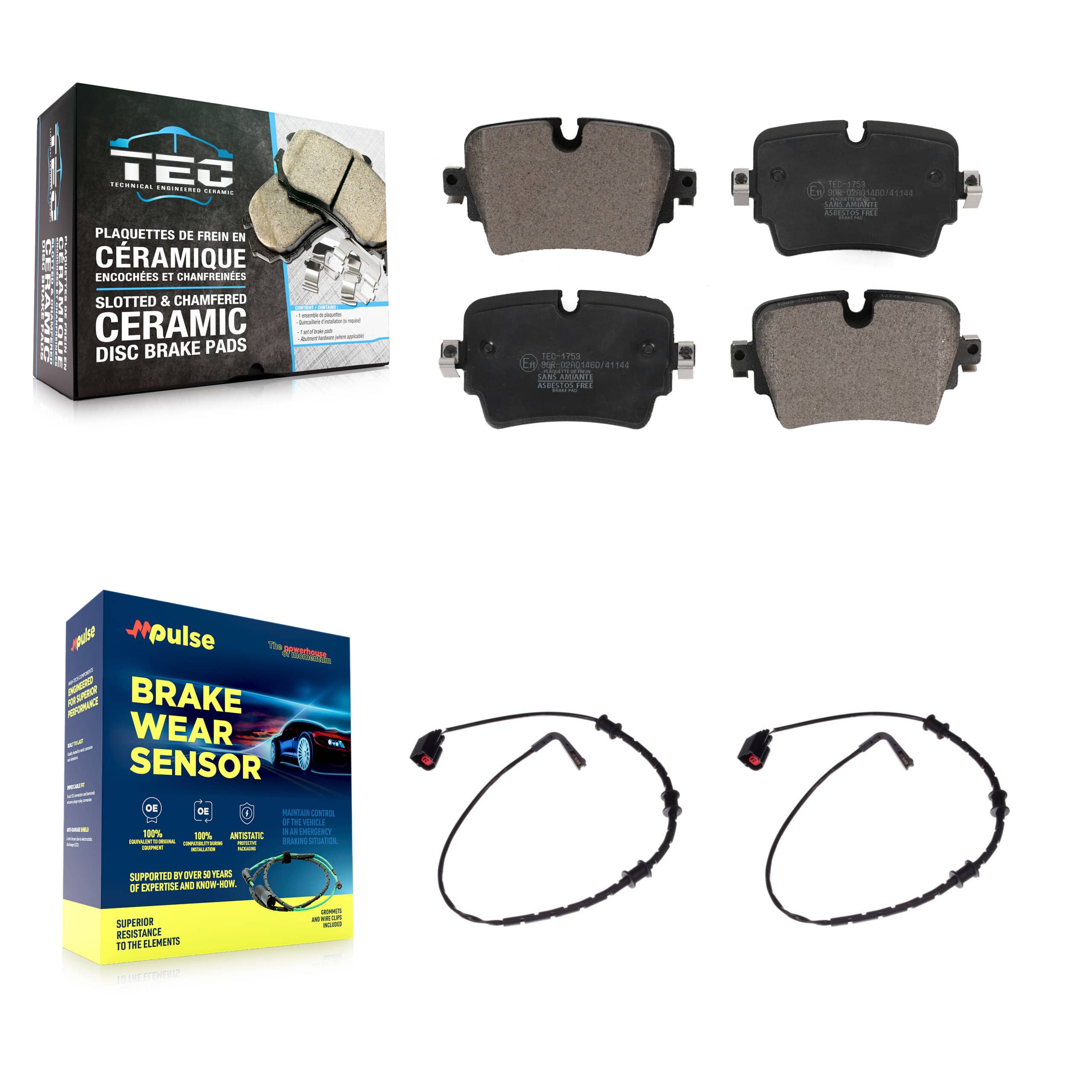 TEC - KTW-101324 - Rear Disc Brake Pad Kits