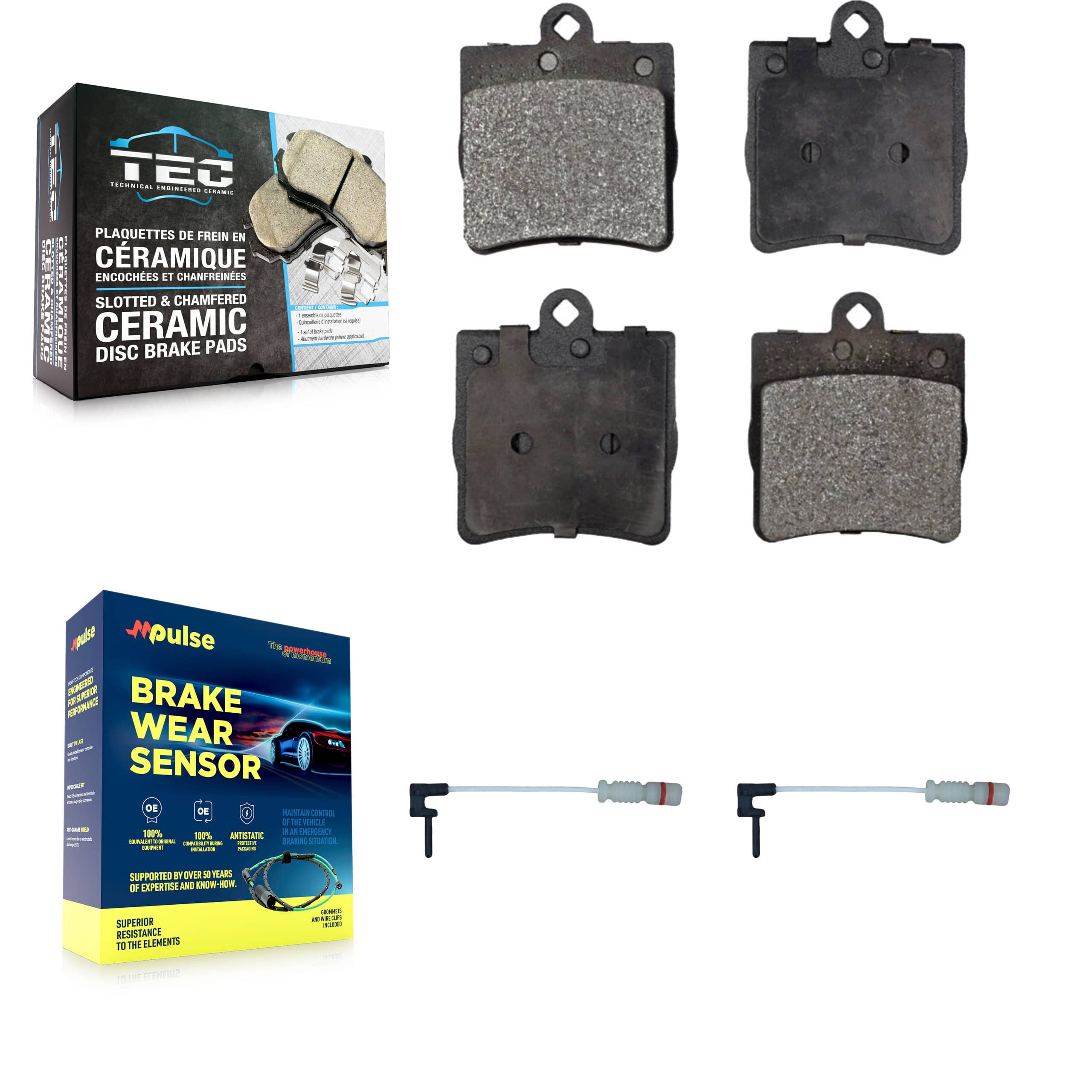 TEC - KTW-101395 - Rear Disc Brake Pad Kits