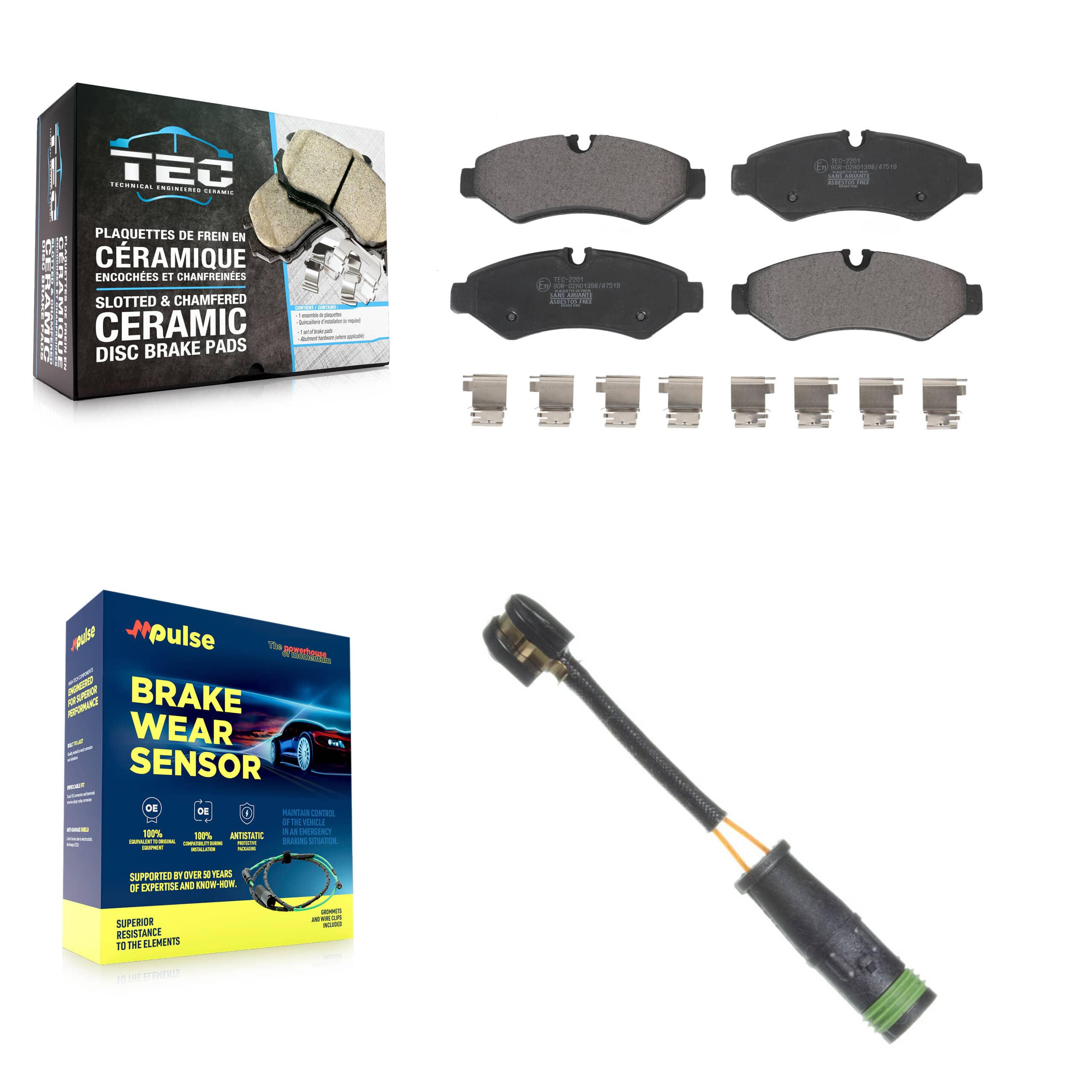 TEC - KTW-101495 - Rear Disc Brake Pad Kits