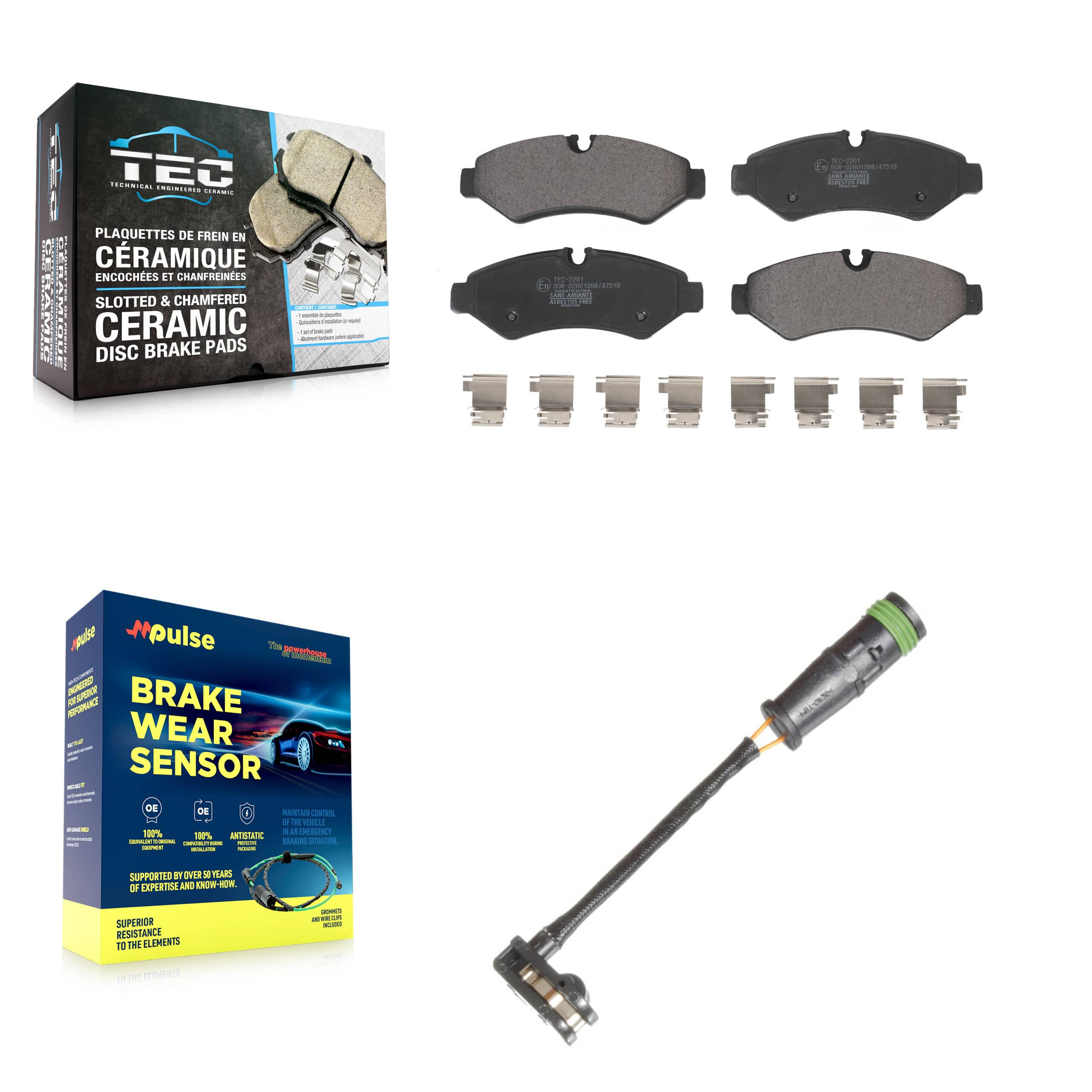TEC - KTW-101502 - Rear Disc Brake Pad Kits