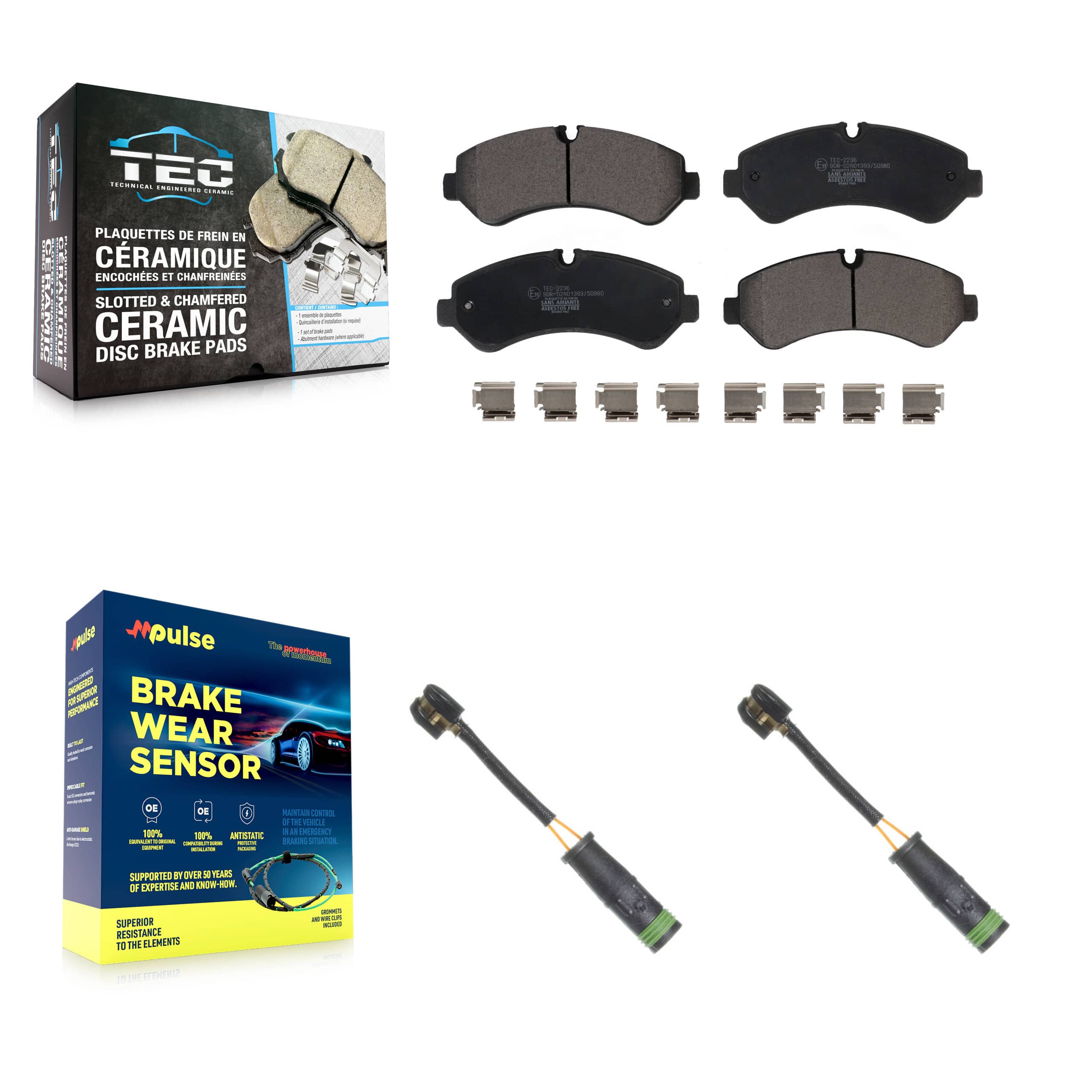 TEC - KTW-101505 - Rear Disc Brake Pad Kits