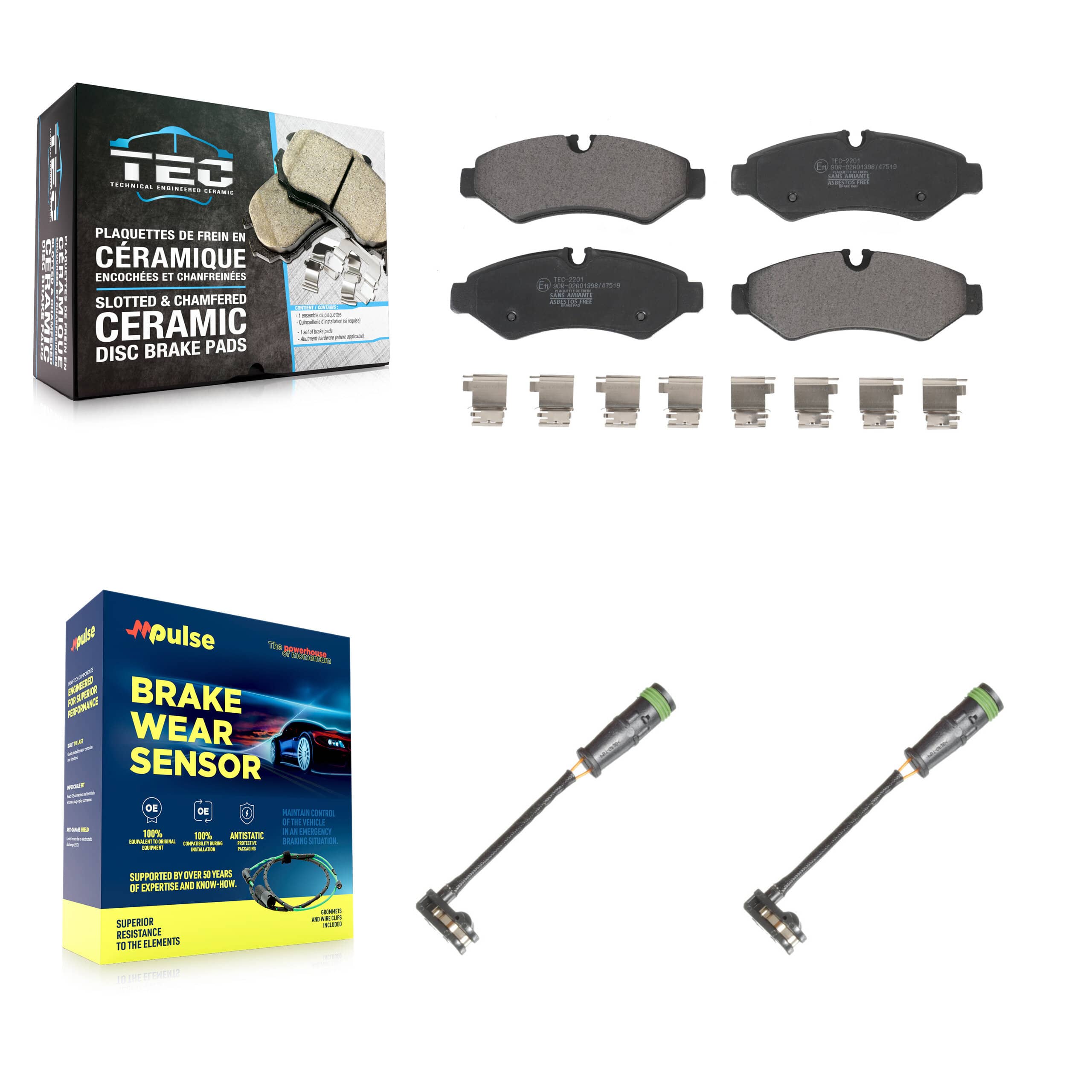 TEC - KTW-101513 - Rear Disc Brake Pad Kits