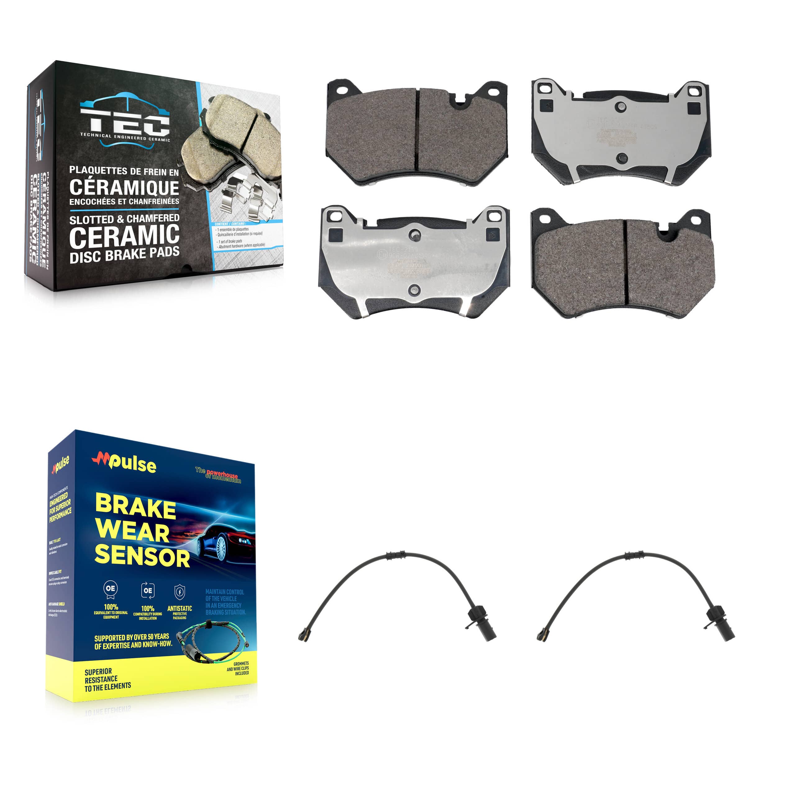 TEC - KTW-101560 - Front Disc Brake Pad Kits