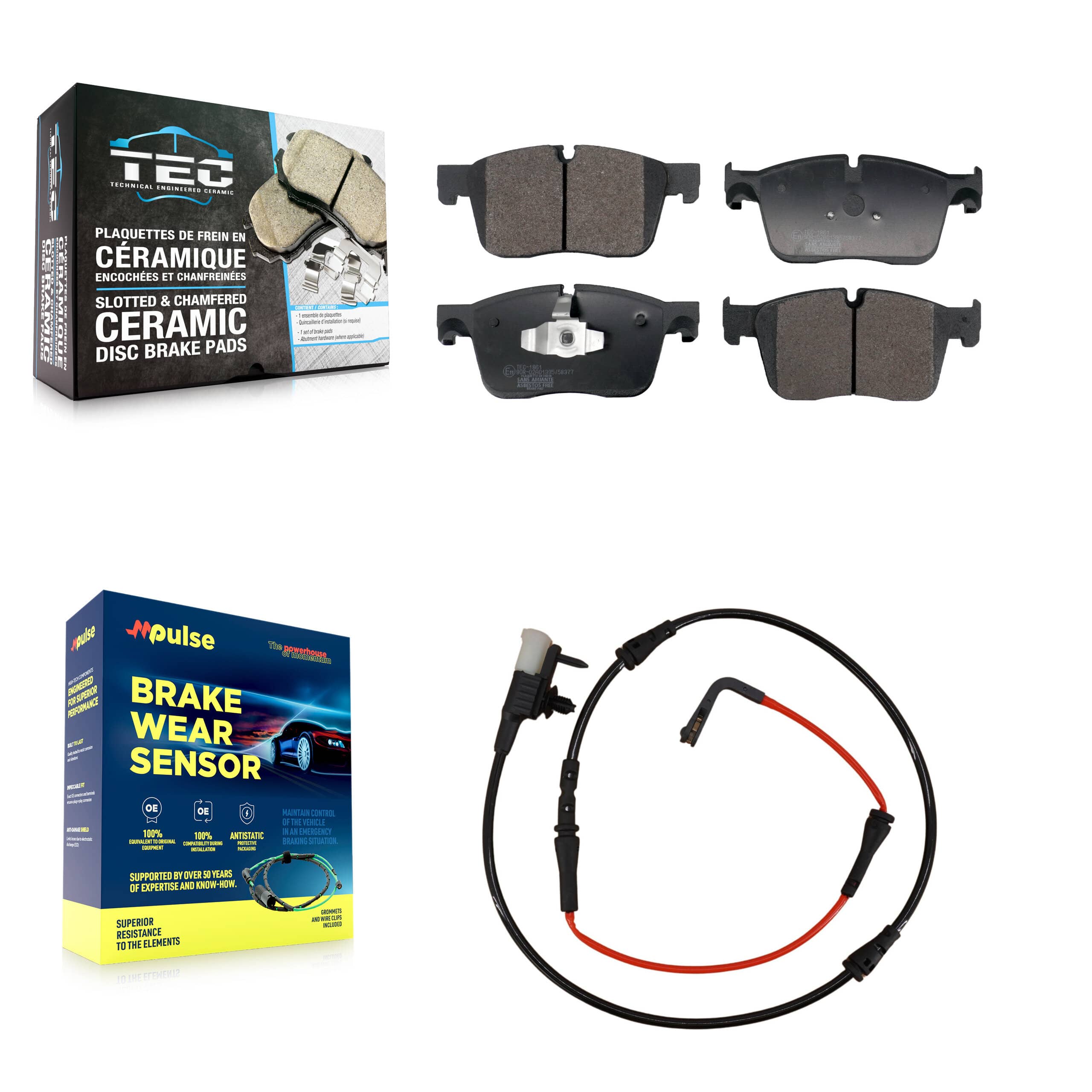 TEC - KTW-101582 - Front Disc Brake Pad Kits
