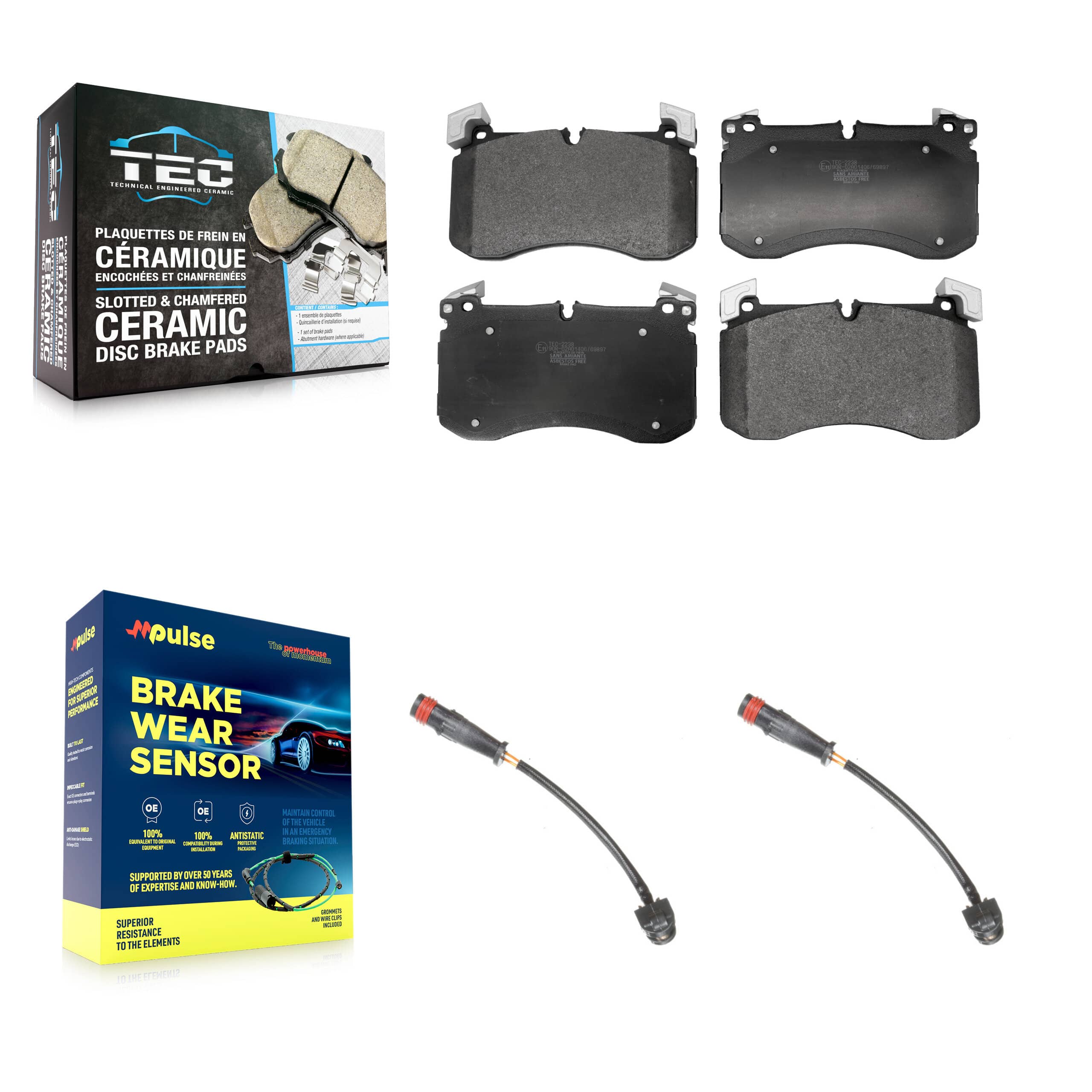 TEC - KTW-101691 - Front Disc Brake Pad Kits