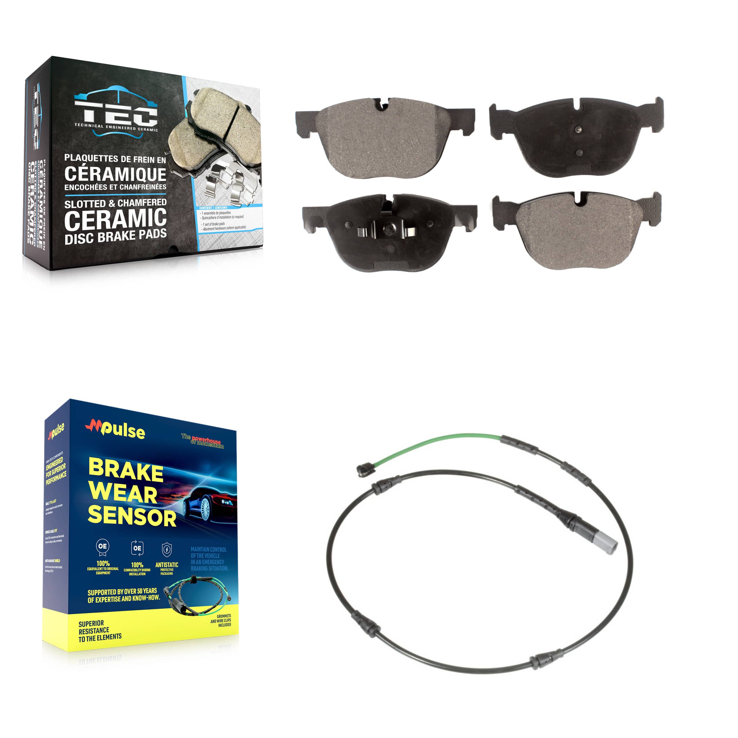 TEC - KTW-101825 - Front Disc Brake Pad Kits