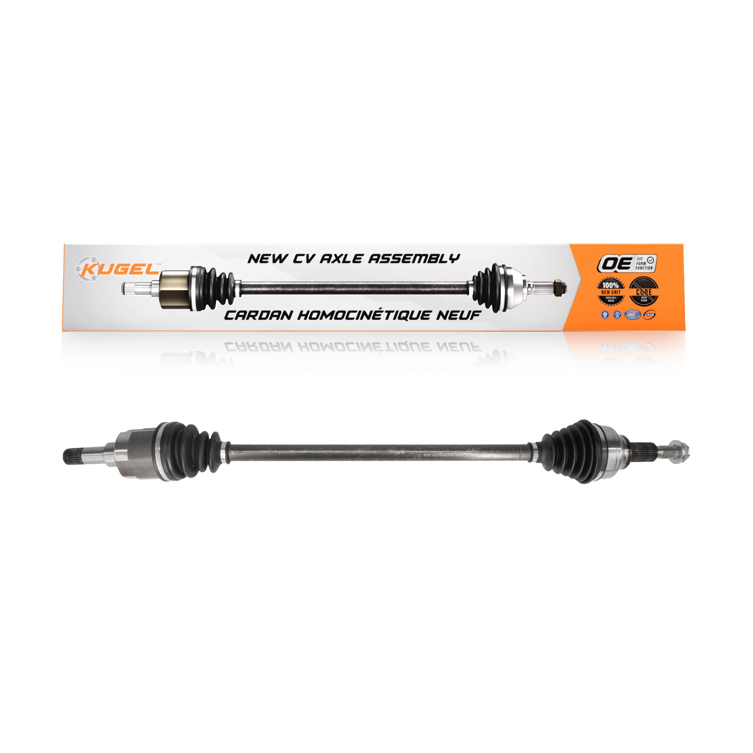 Kugel - NCV-CH12018 - Front Right CV Axle Shaft