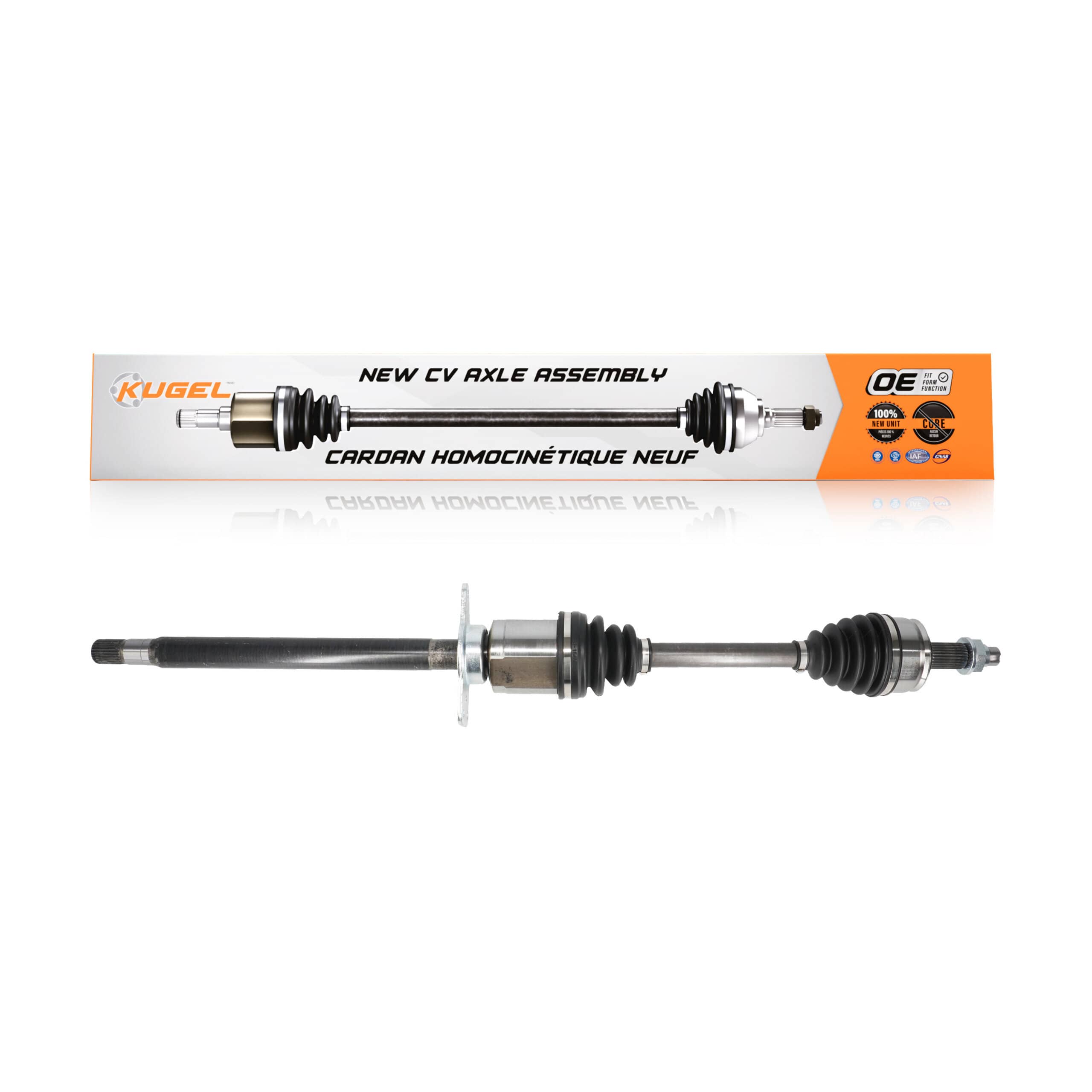 Kugel - NCV-CH12103 - Front Right CV Axle Shaft