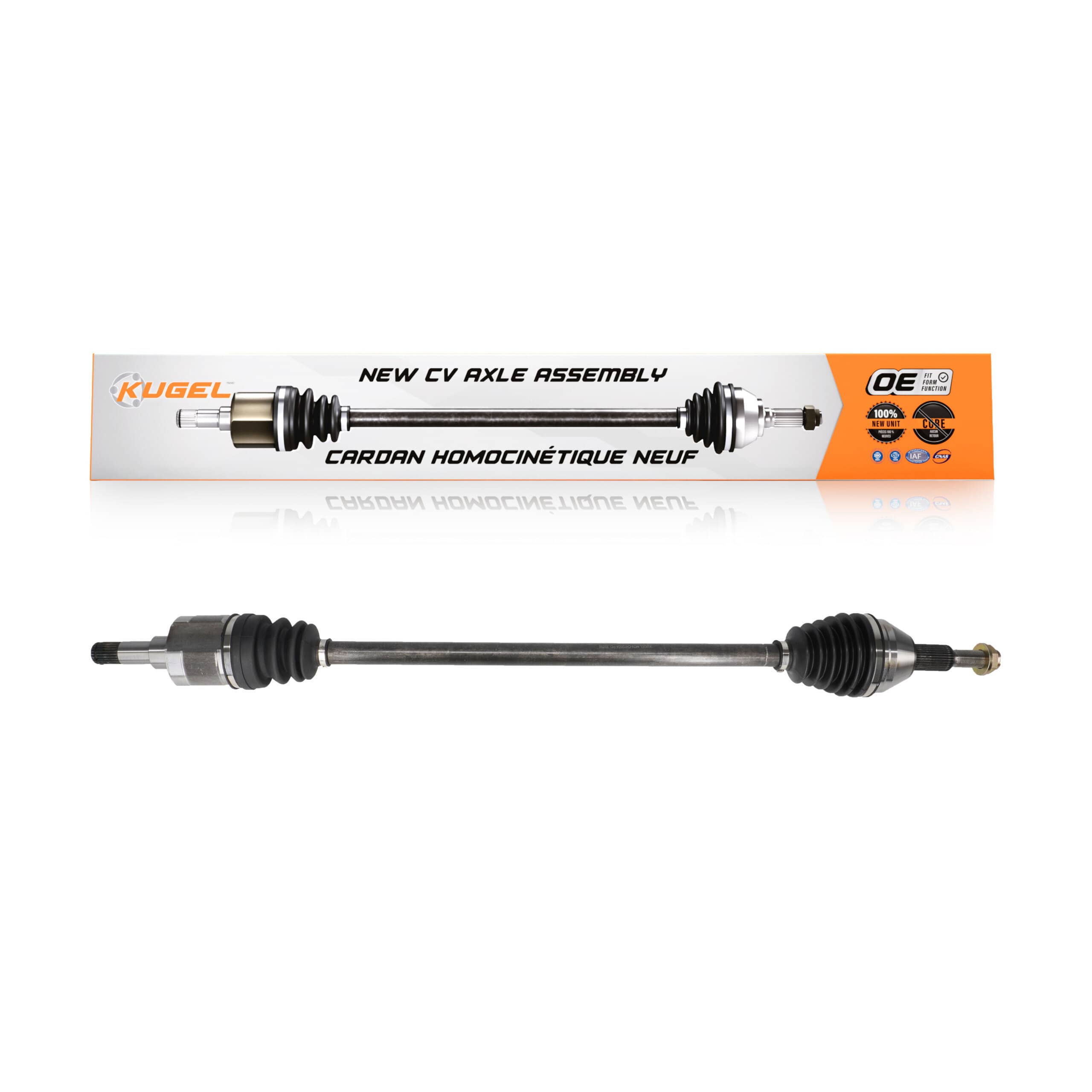 Kugel - NCV-CH12504 - Front Right CV Axle Shaft