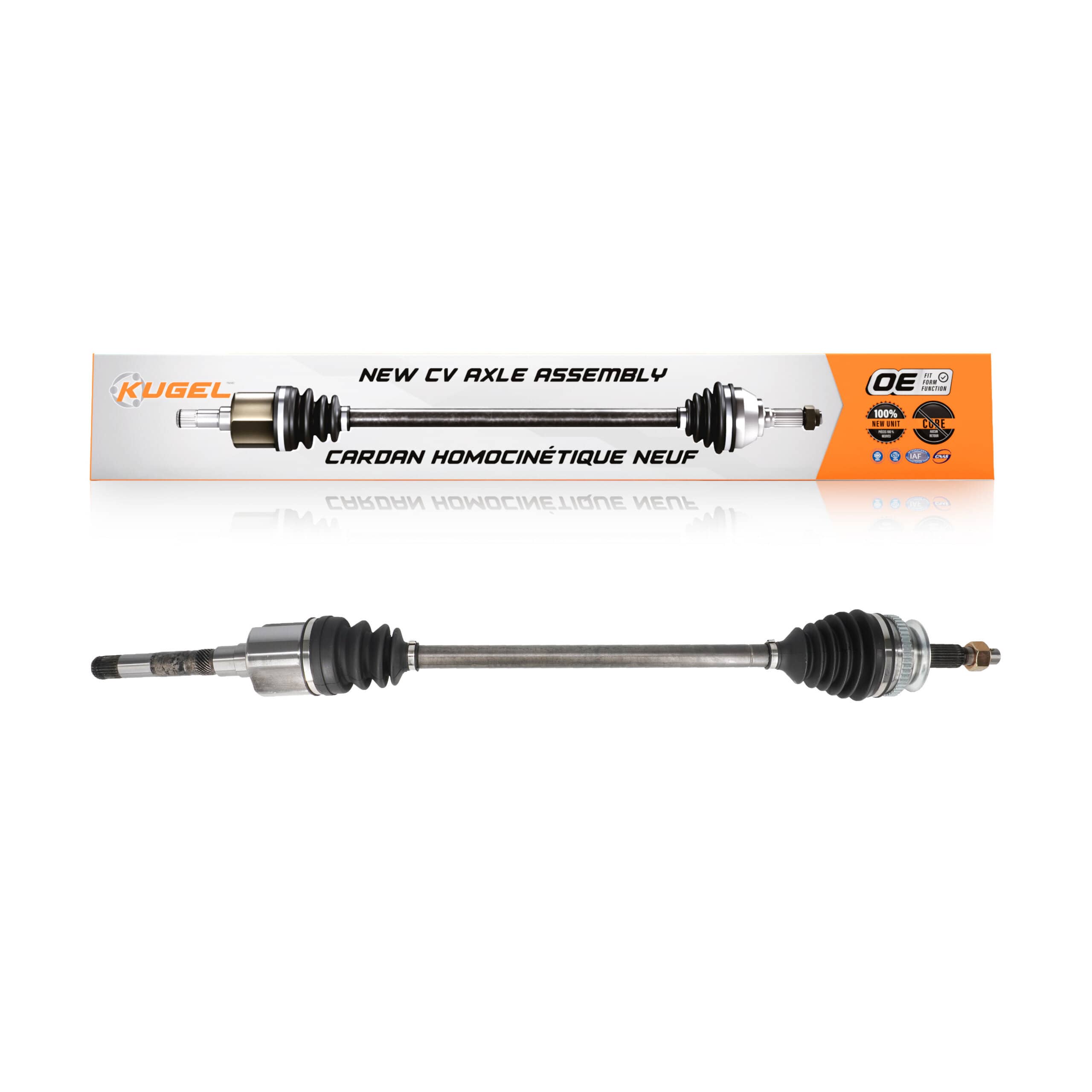 Kugel - NCV-CH12536 - Front Right CV Axle Shaft