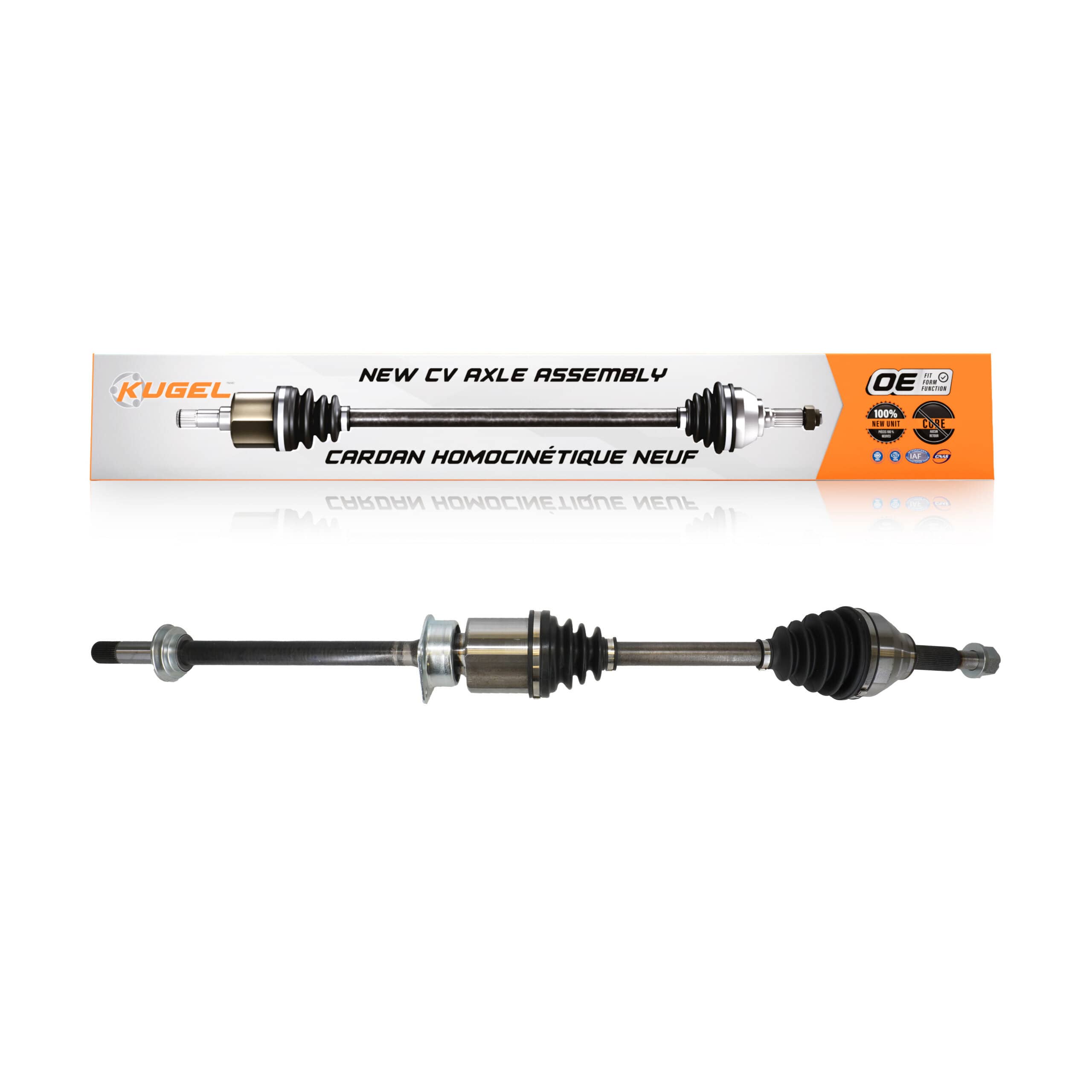 Kugel - NCV-FD11073 - Front Right CV Axle Shaft