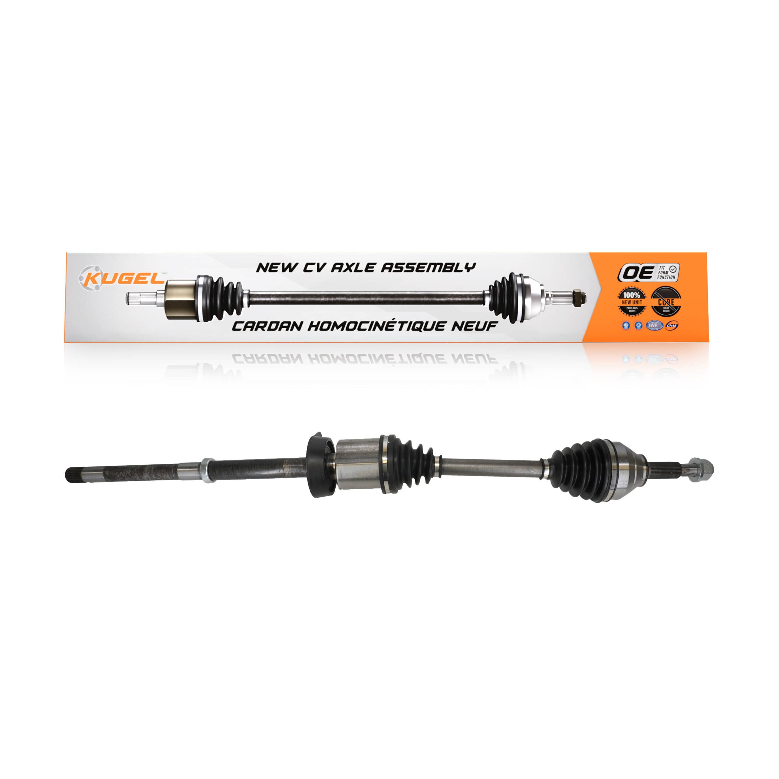 Kugel - NCV-FD11074 - Front Right CV Axle Shaft