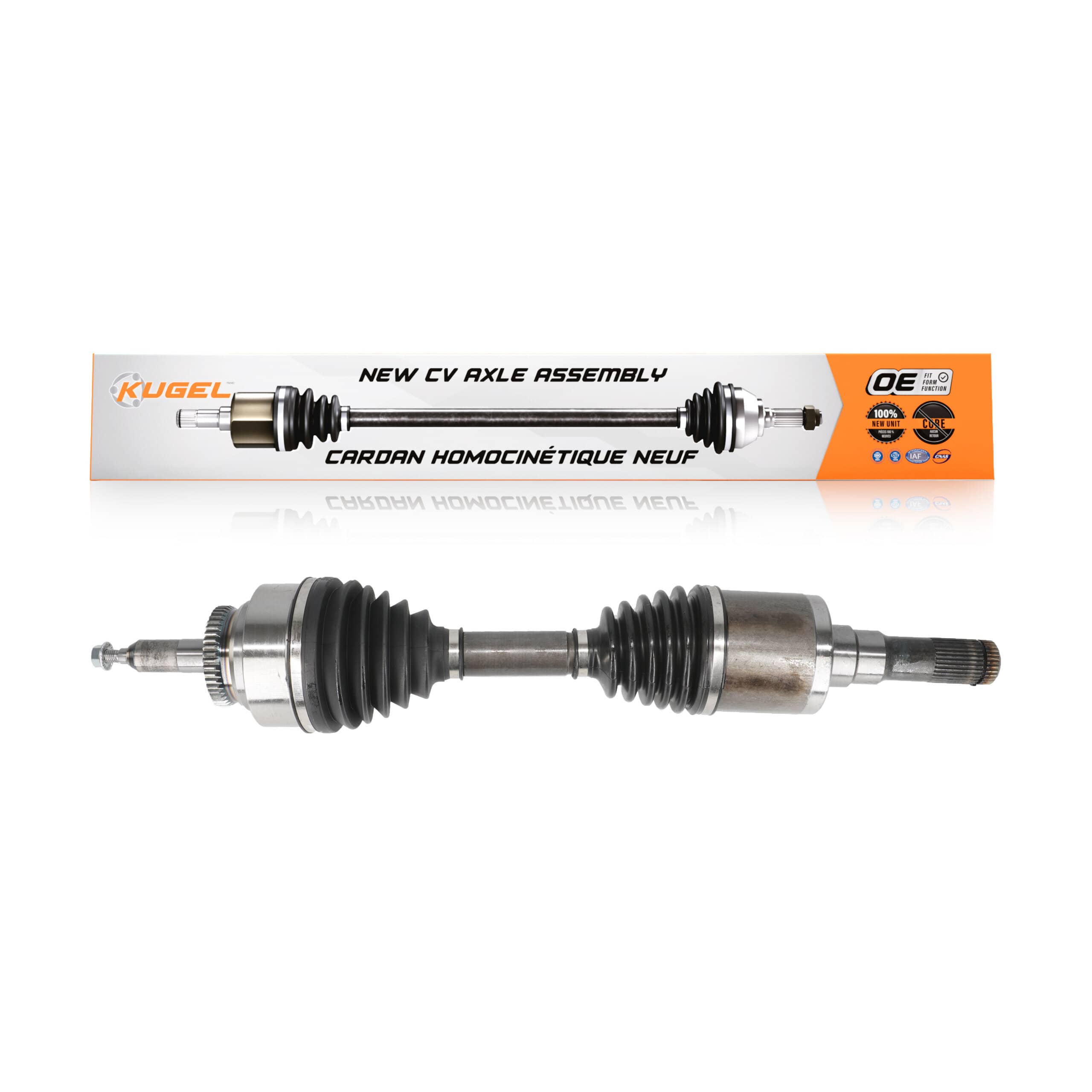 Kugel - NCV-FD11158 - Front Left CV Axle Shaft