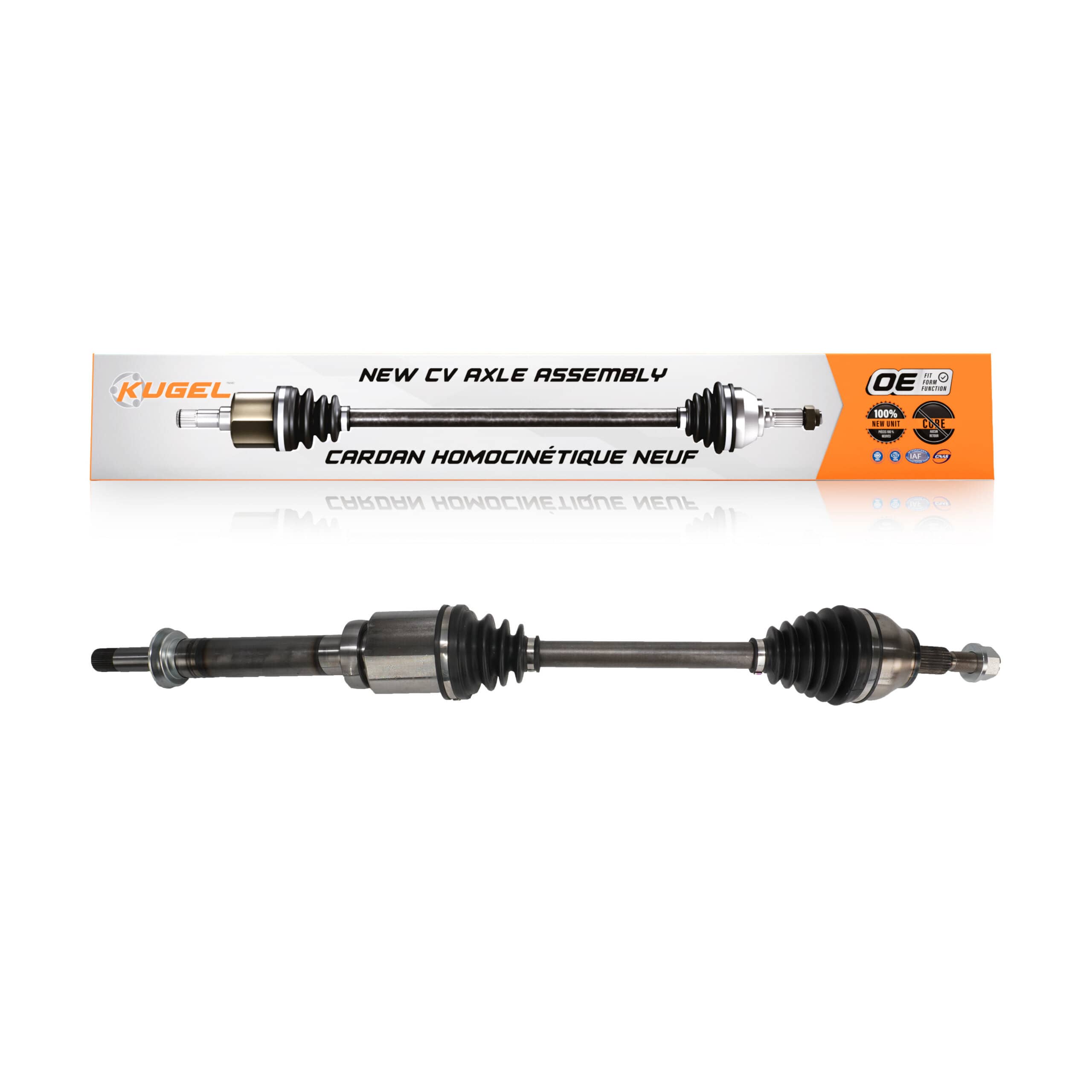 Kugel - NCV-FD11165 - Front Right CV Axle Shaft