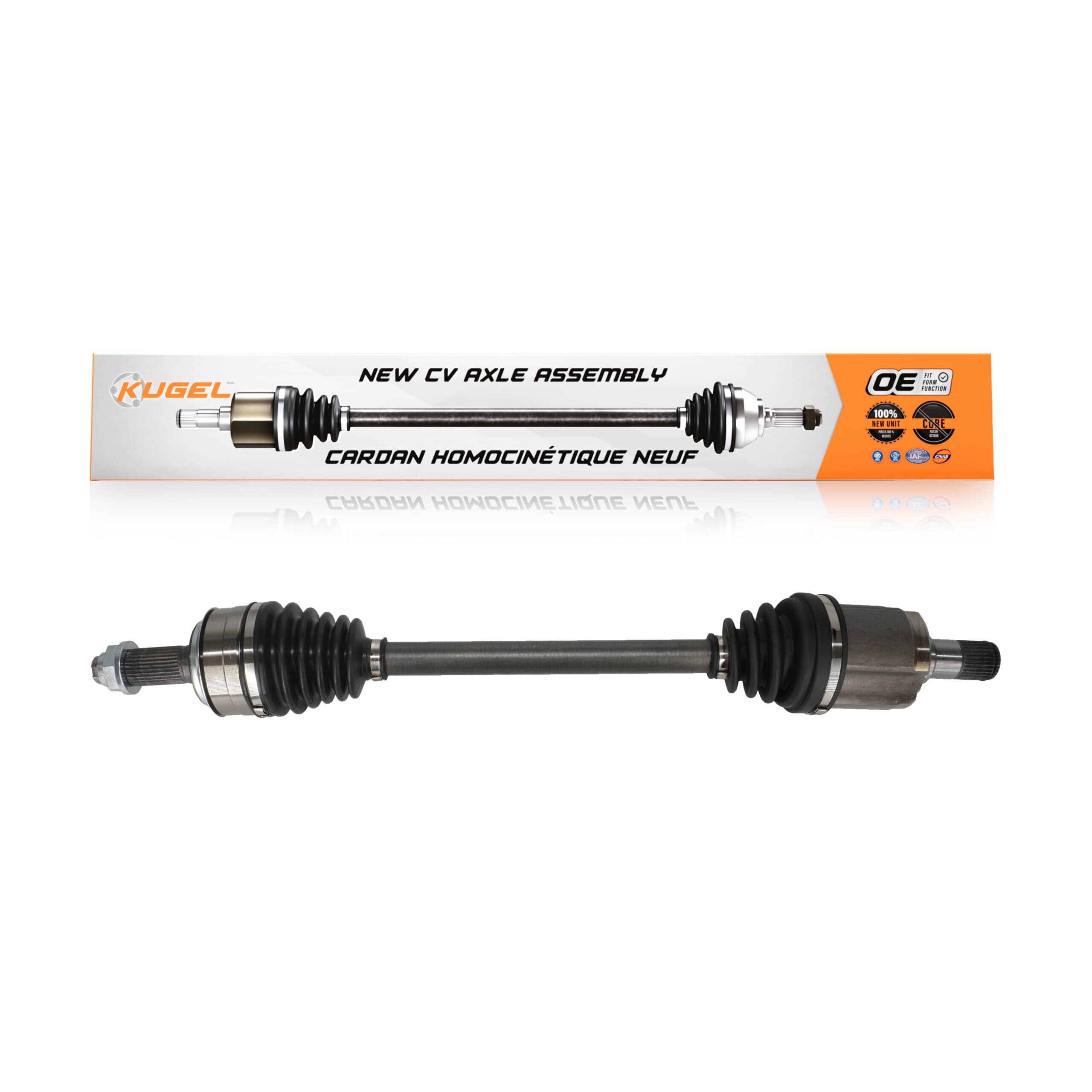 Kugel - NCV-HO21016 - Front Left CV Axle Shaft