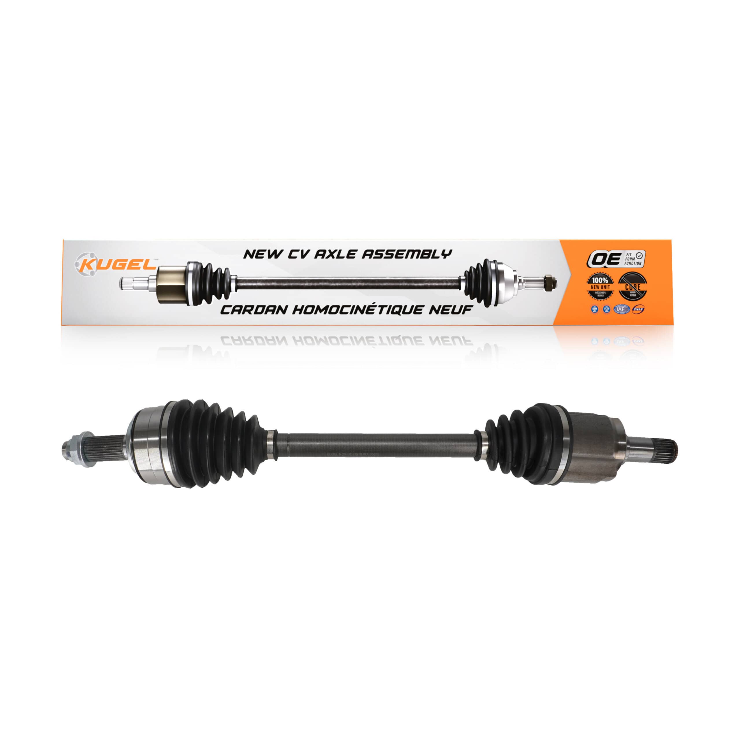 Kugel - NCV-HO21519 - Front Left CV Axle Shaft