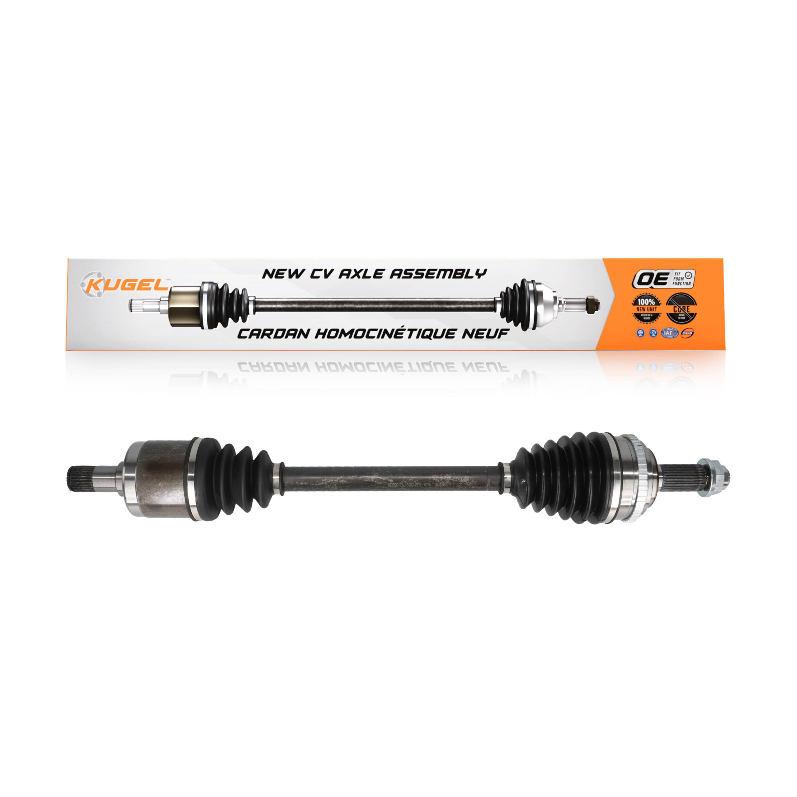 Kugel - NCV-HO21550 - Front Left CV Axle Shaft