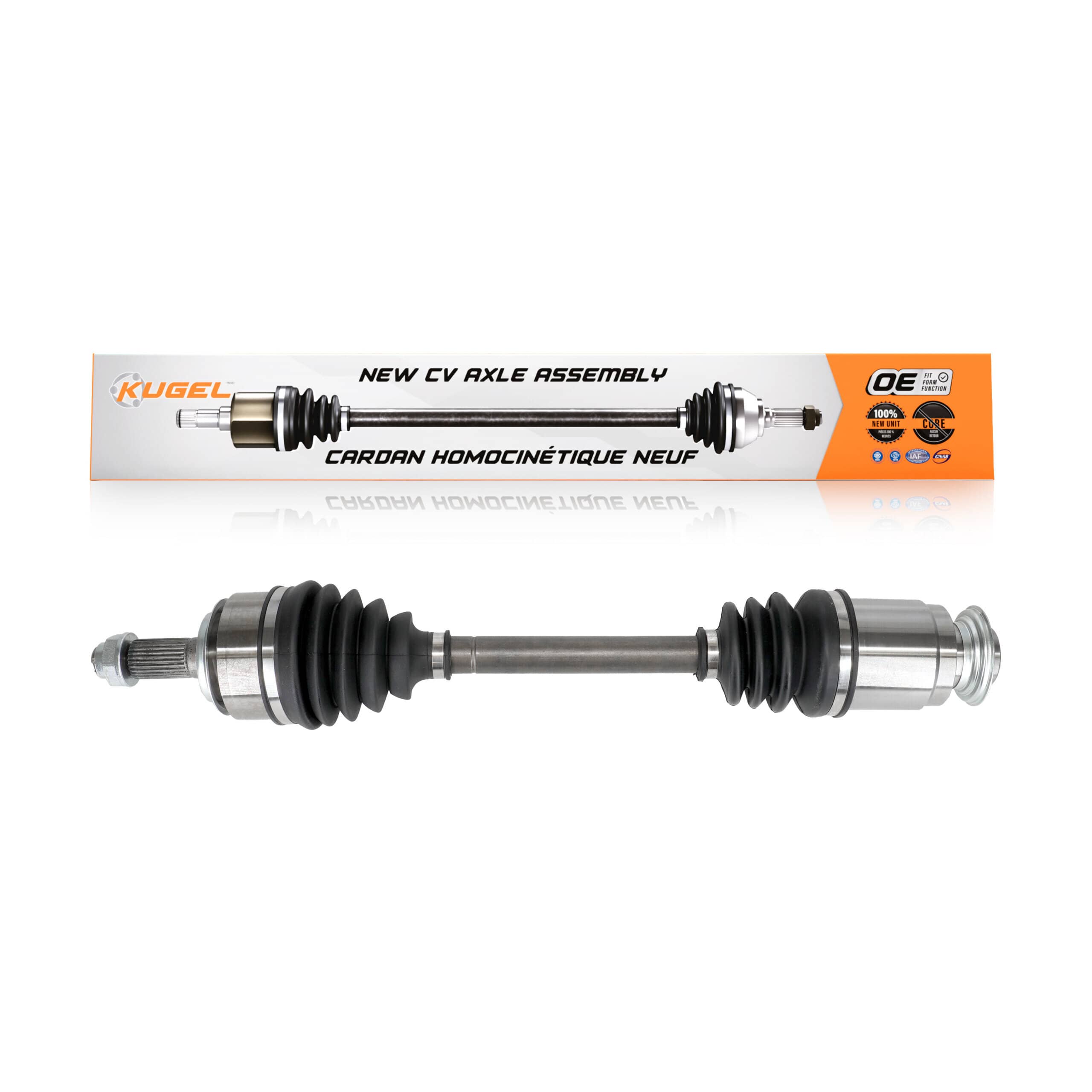 Kugel - NCV-HO36011 - Front Right CV Axle Shaft