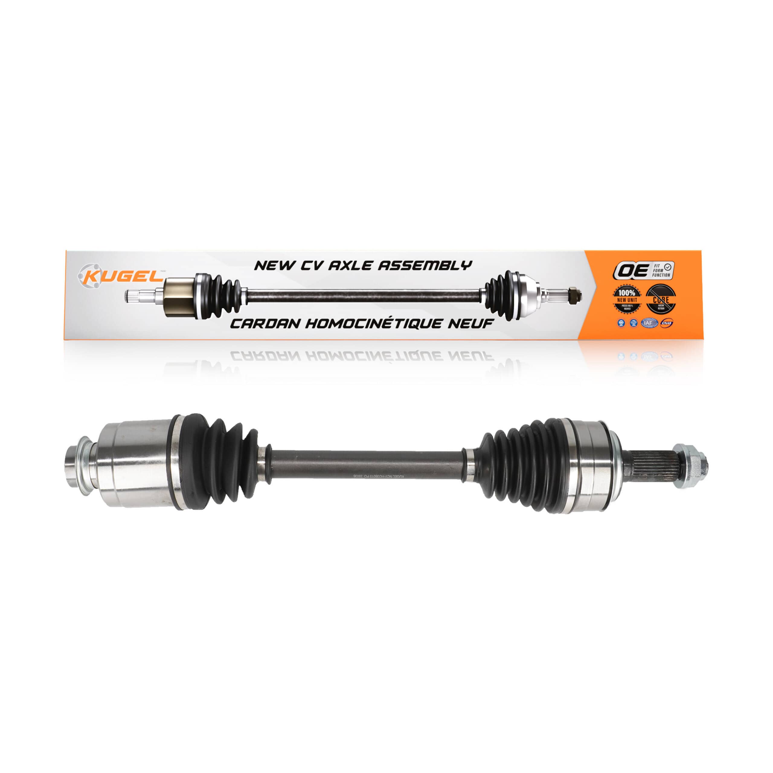 Kugel - NCV-HO36015 - Front Right CV Axle Shaft
