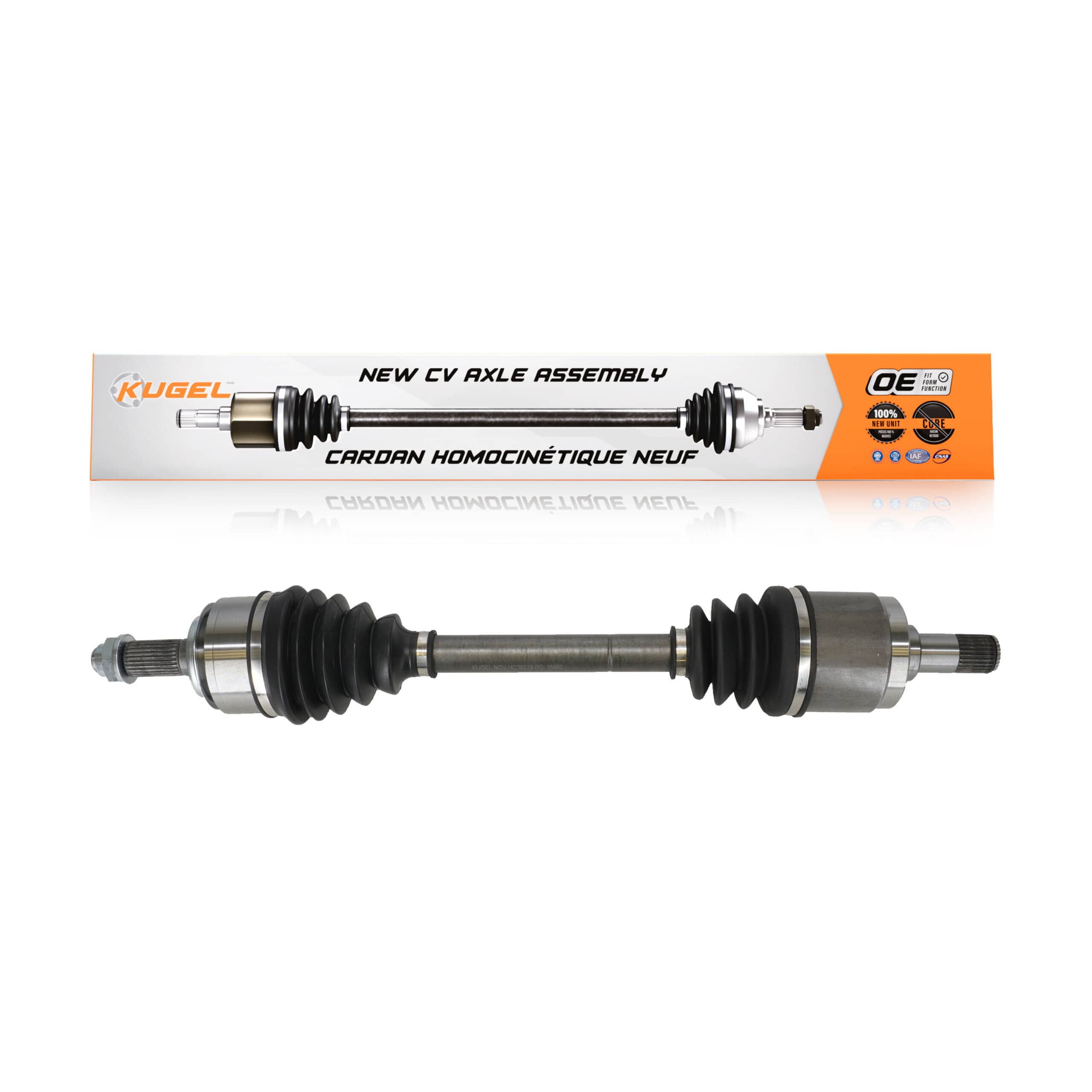 Kugel - NCV-HO36078 - Front Left CV Axle Shaft
