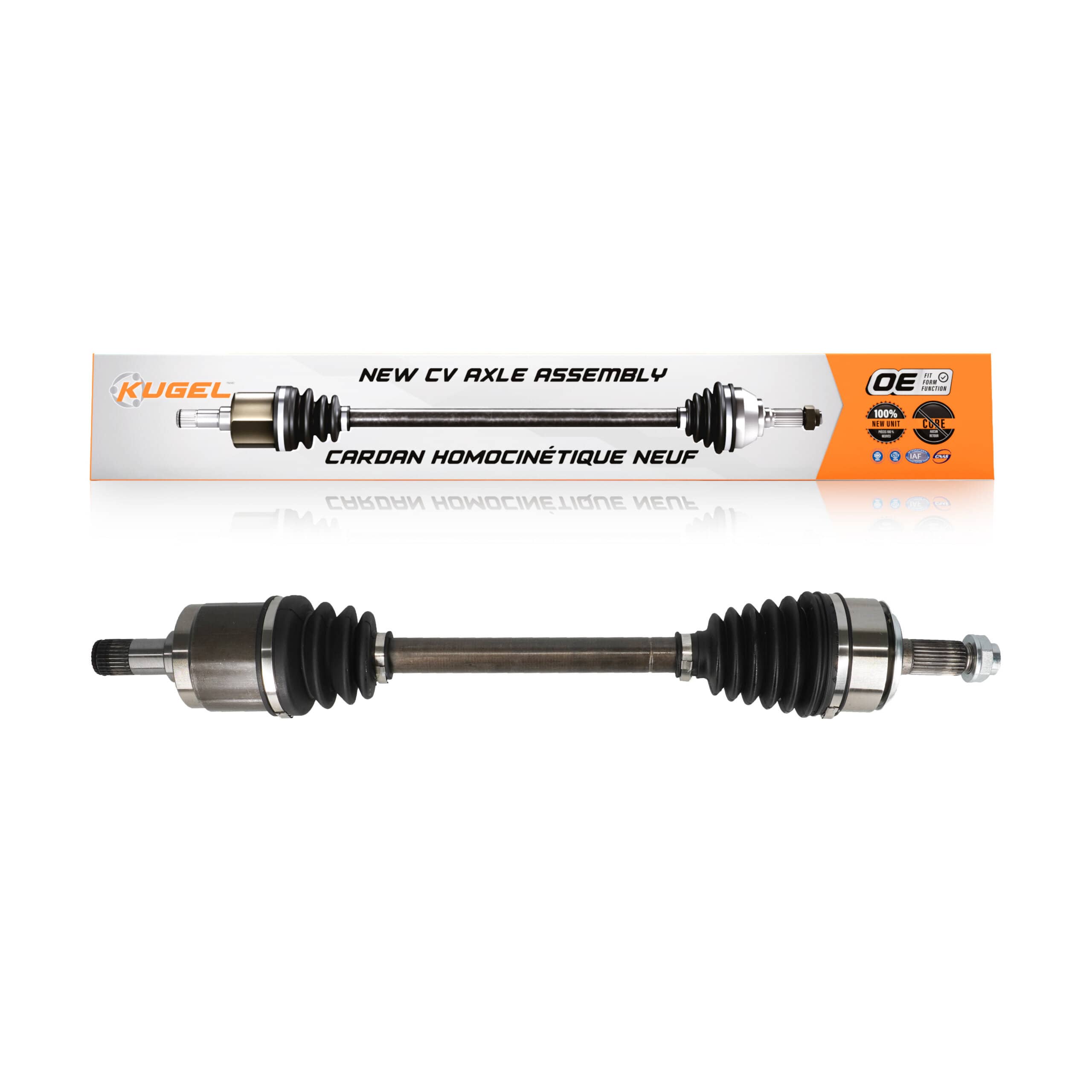 Kugel - NCV-HO36125 - Front Left CV Axle Shaft
