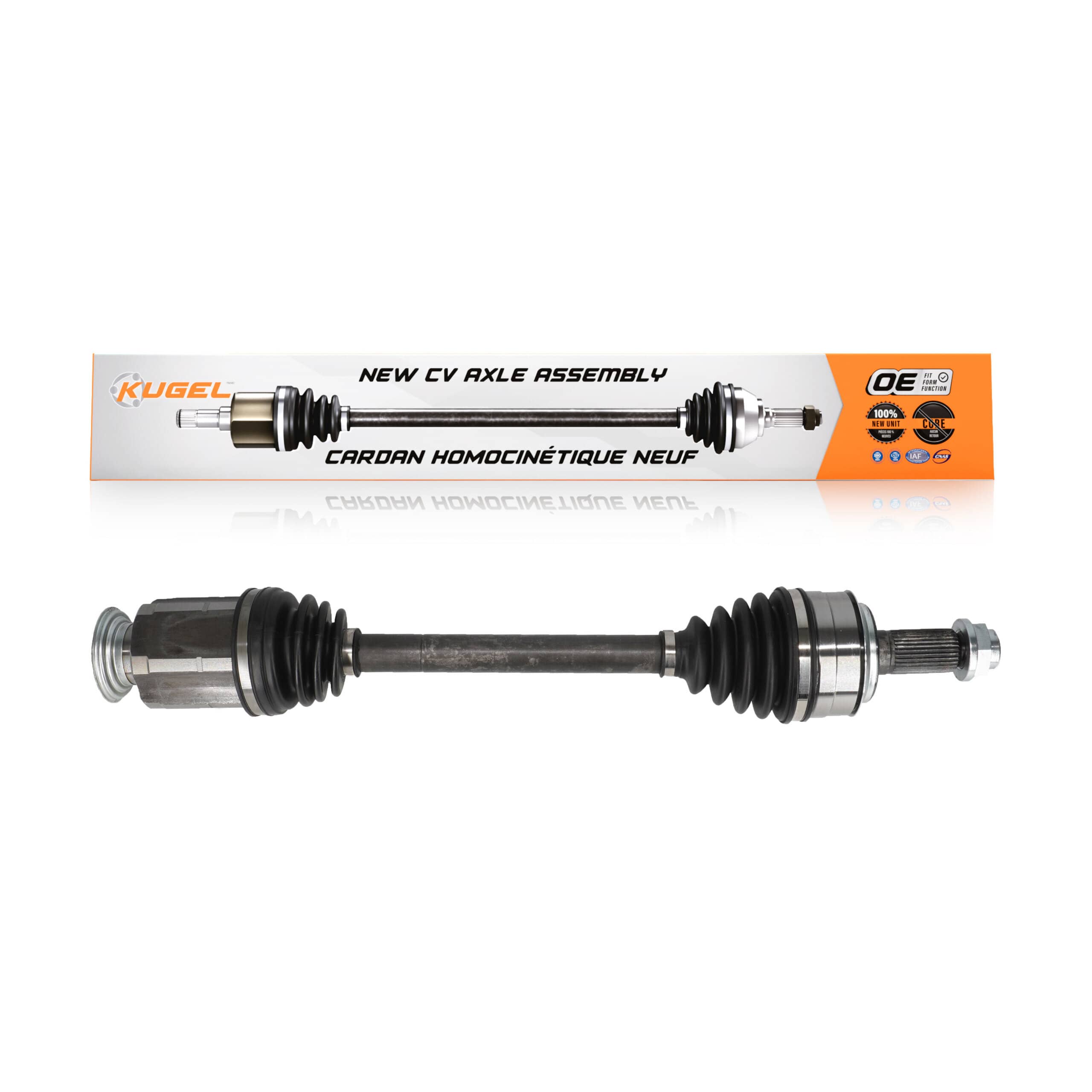 Kugel - NCV-HO36139 - Front Right CV Axle Shaft