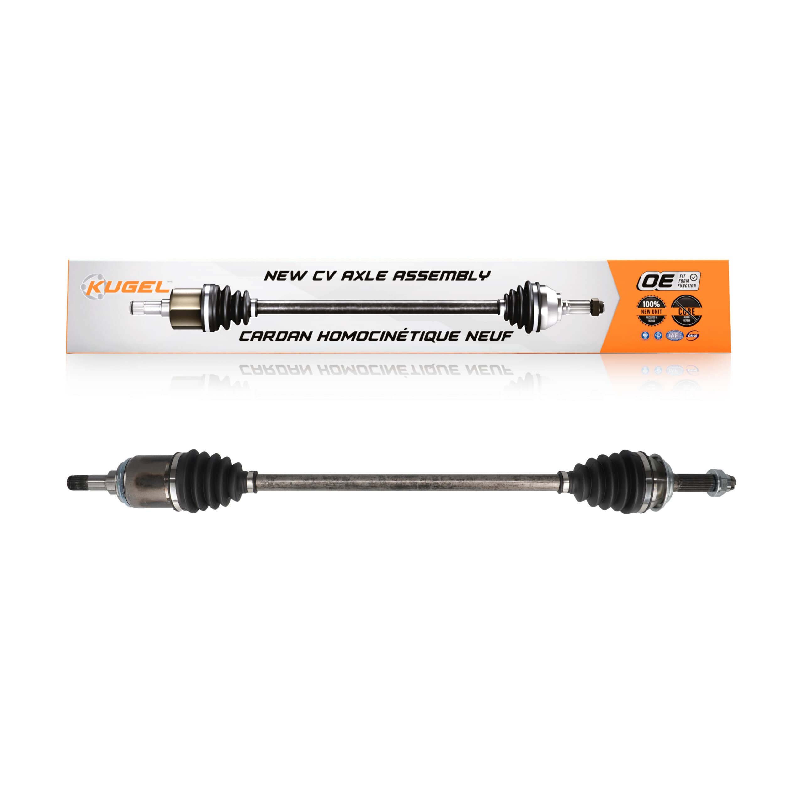 Kugel - NCV-HO36160 - Rear Right CV Axle Shaft