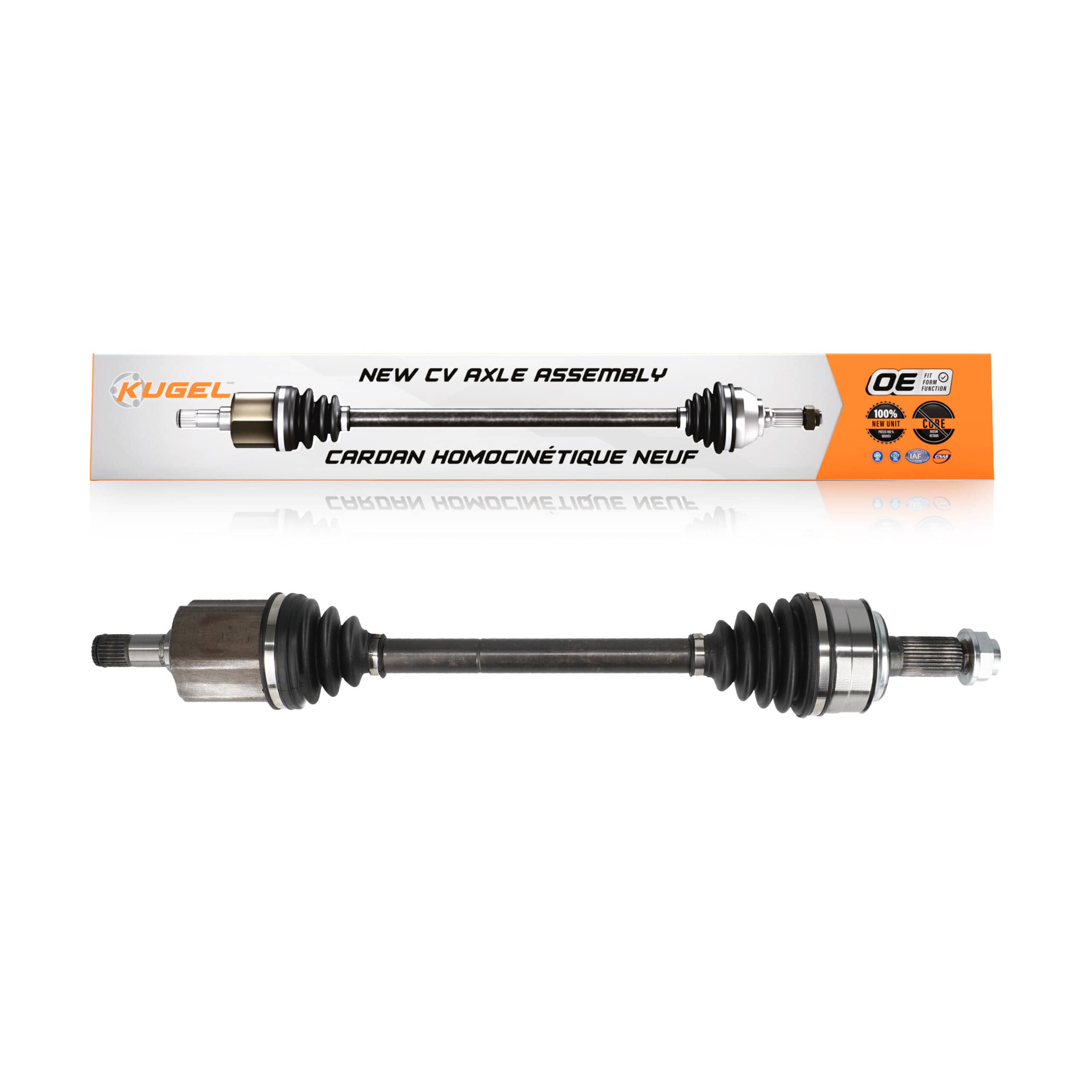Kugel - NCV-HO36195 - Front Left CV Axle Shaft