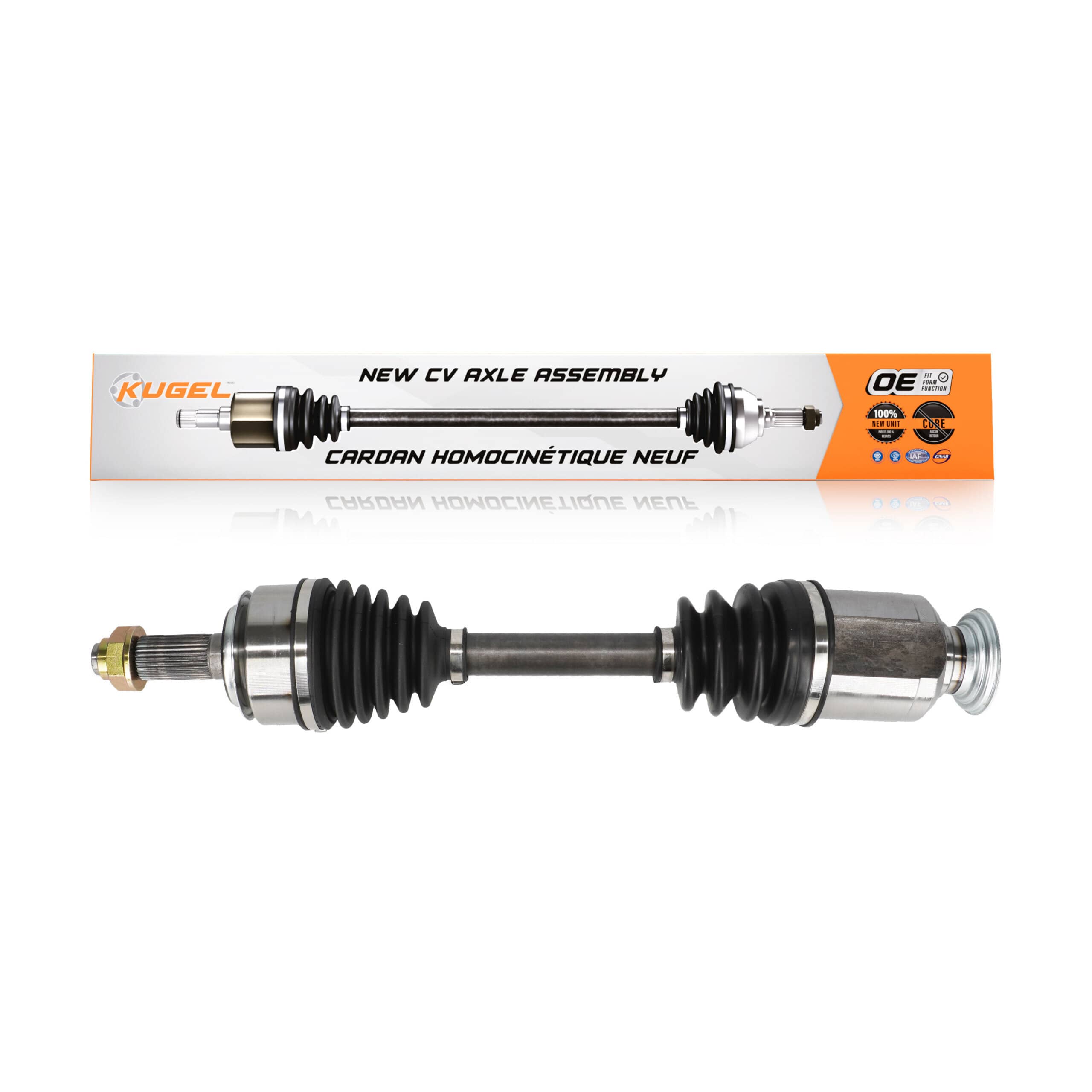 Kugel - NCV-HO36218 - Front Right CV Axle Shaft