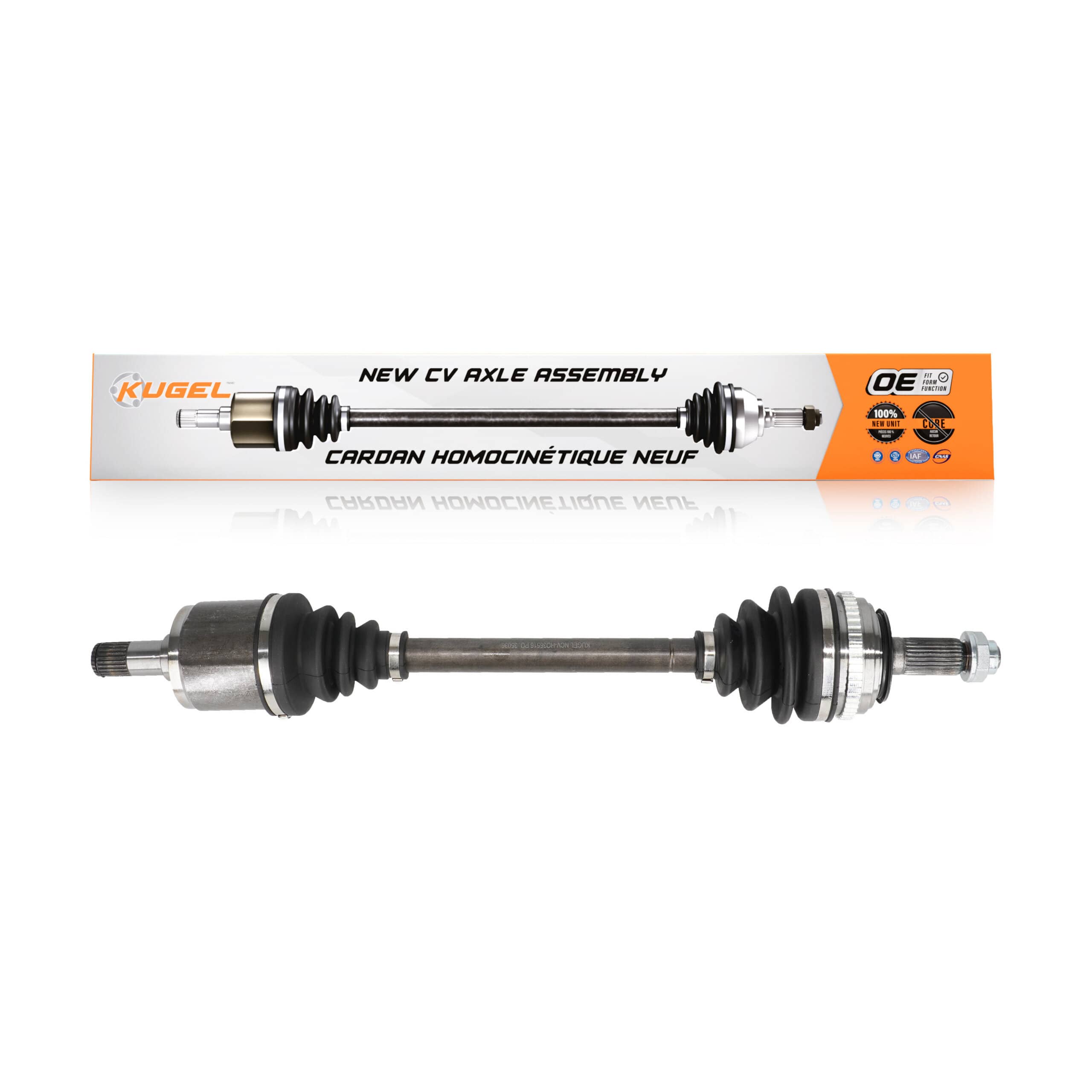 Kugel - NCV-HO36516 - Front Right CV Axle Shaft
