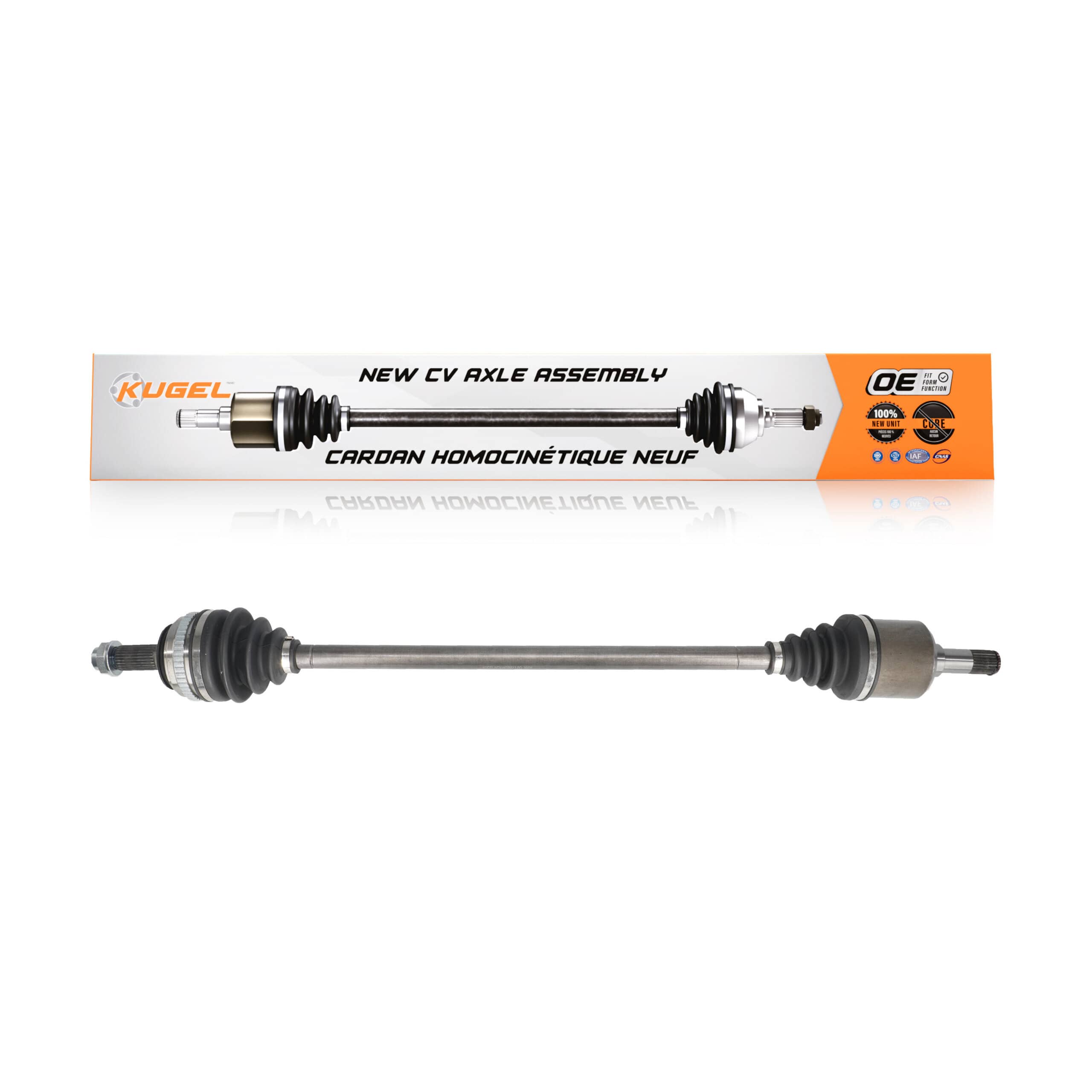 Kugel - NCV-HO36517 - Front Left CV Axle Shaft