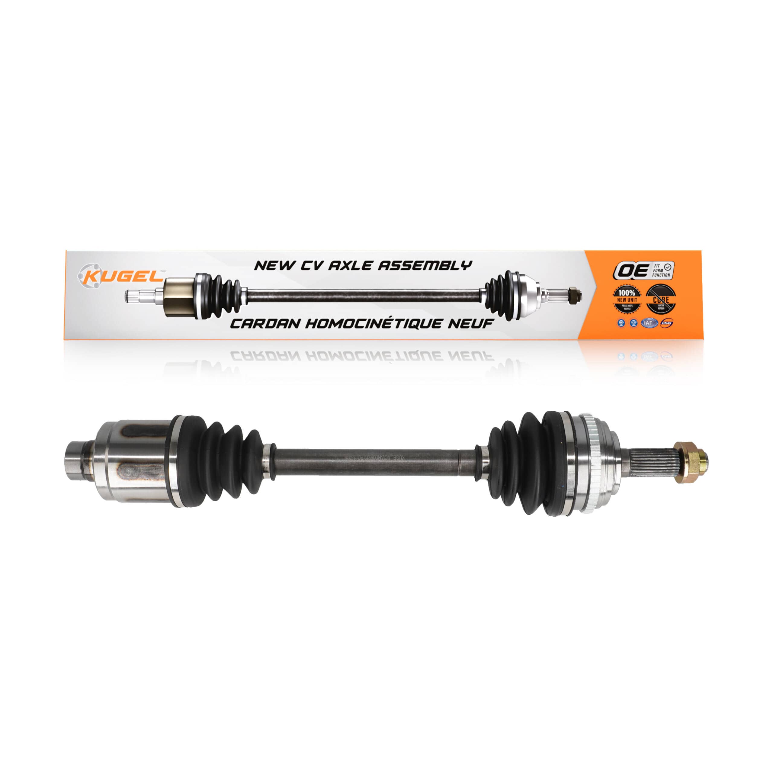 Kugel - NCV-HO36519 - Front Left CV Axle Shaft