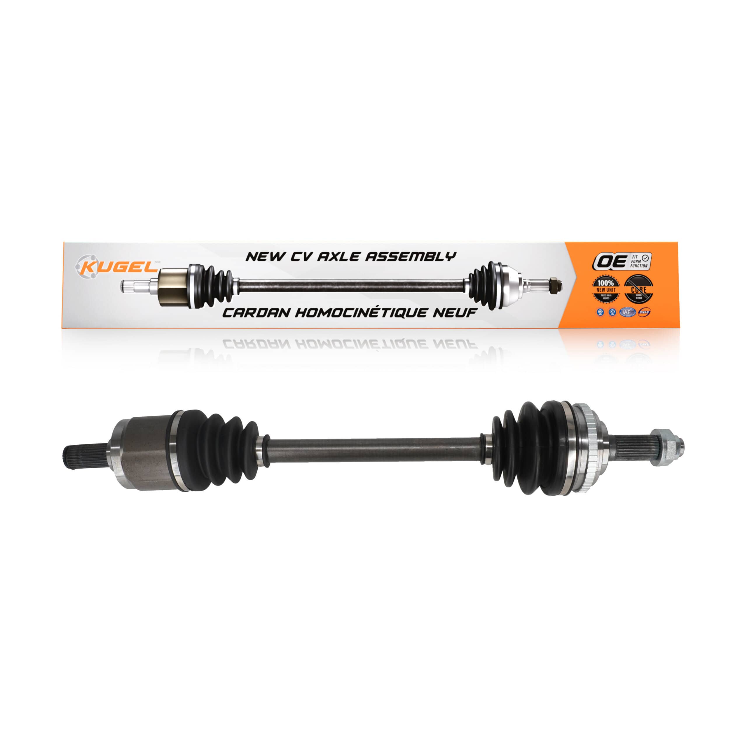 Kugel - NCV-HO36534 - Front Right CV Axle Shaft