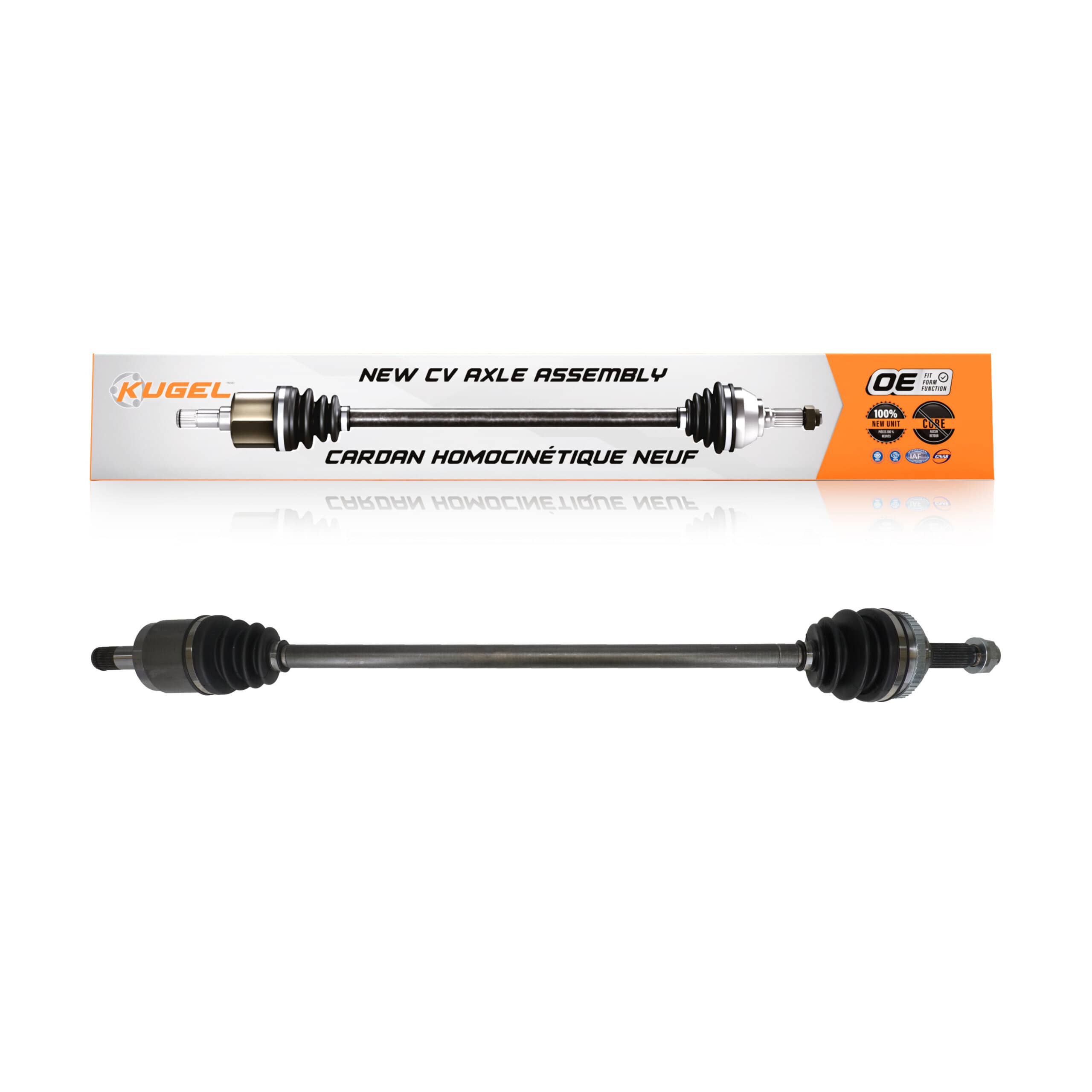 Kugel - NCV-HO36537 - Front Left CV Axle Shaft