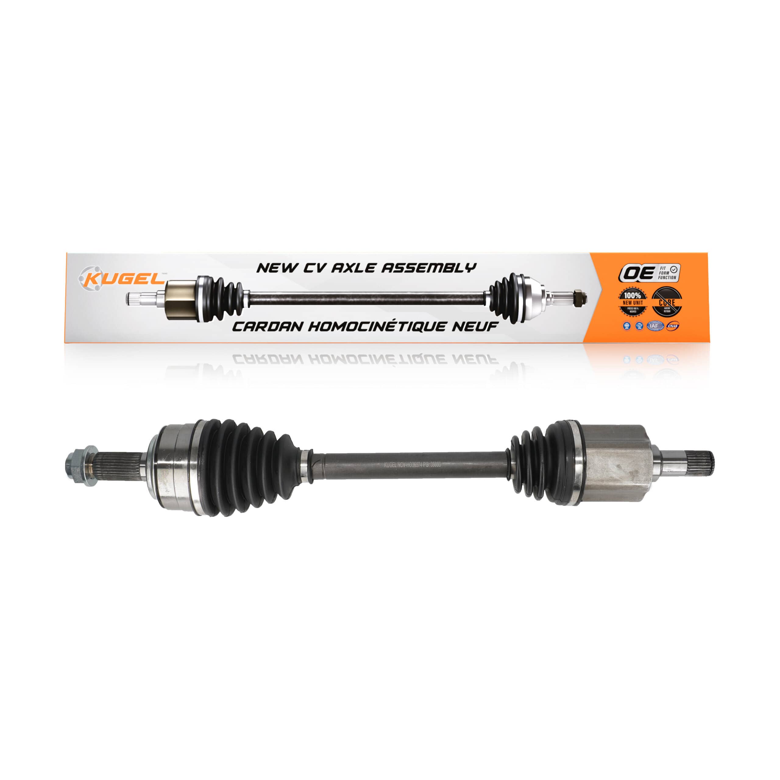 Kugel - NCV-HO36574 - Front Left CV Axle Shaft