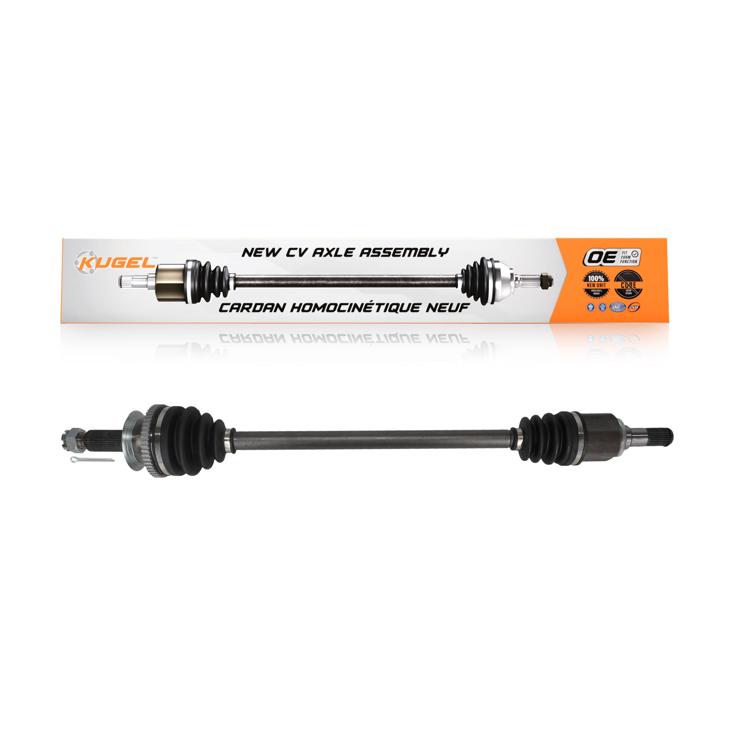 Kugel - NCV-HY37038 - Rear Right CV Axle Shaft